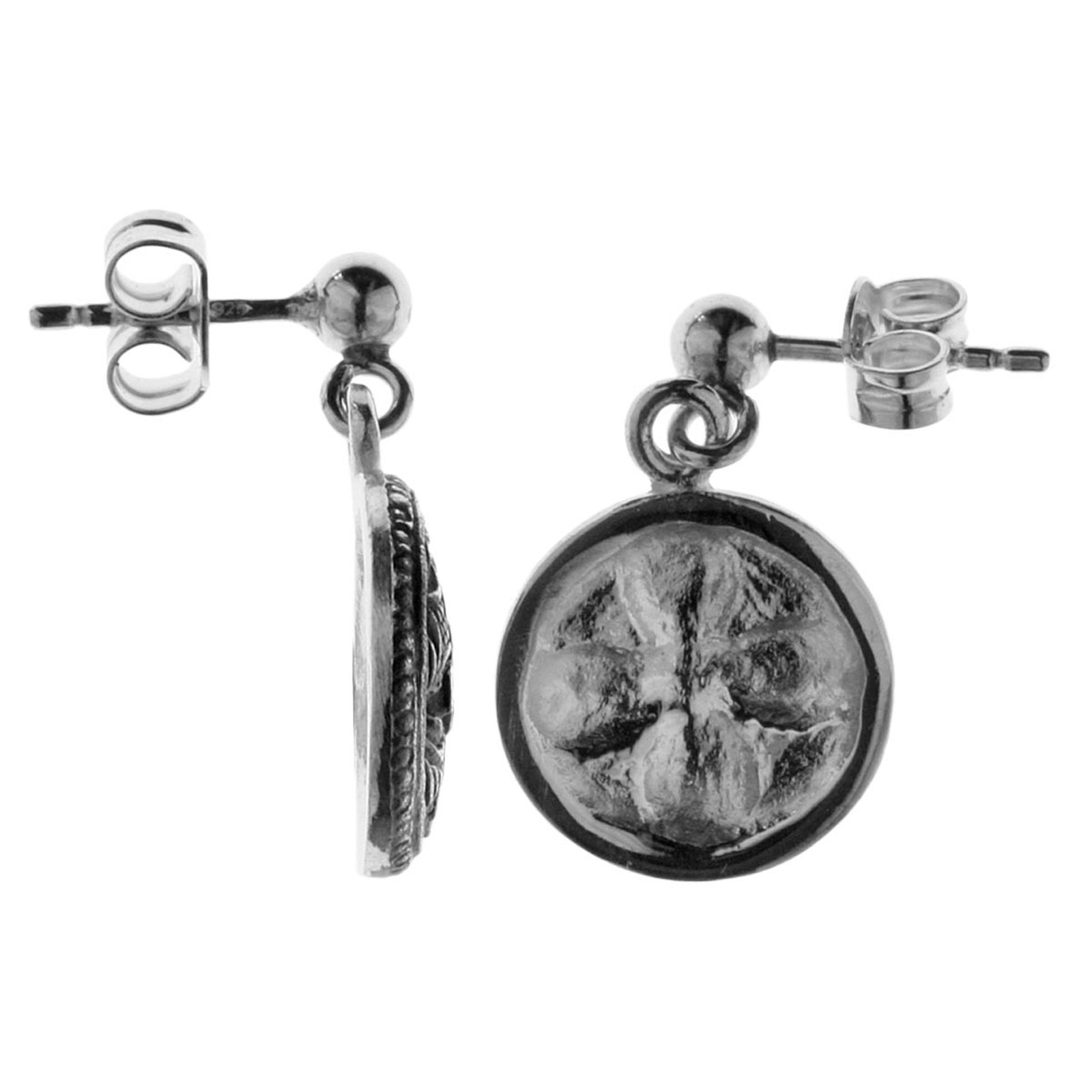 OSTSEE-SCHMUCK Paar Ohrhänger »Ostsee-Schmuck Ohrhänger Hiddensee 13 mm rund«, (2 tlg.)