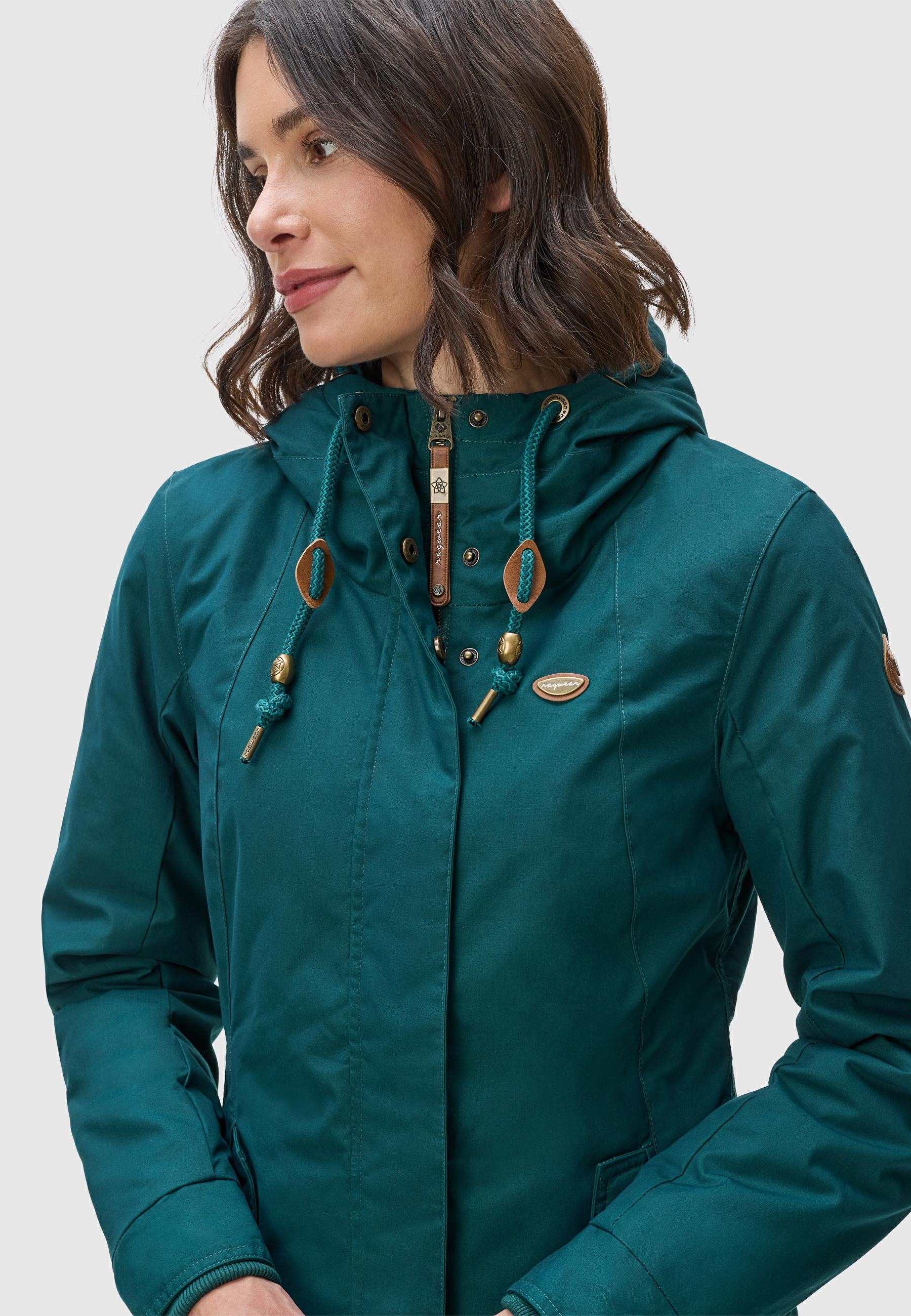 Ragwear Winterjacke »Monade«, mit Kapuze, Damen Winterparka mit Kapuze und m. Fleece gefüttert