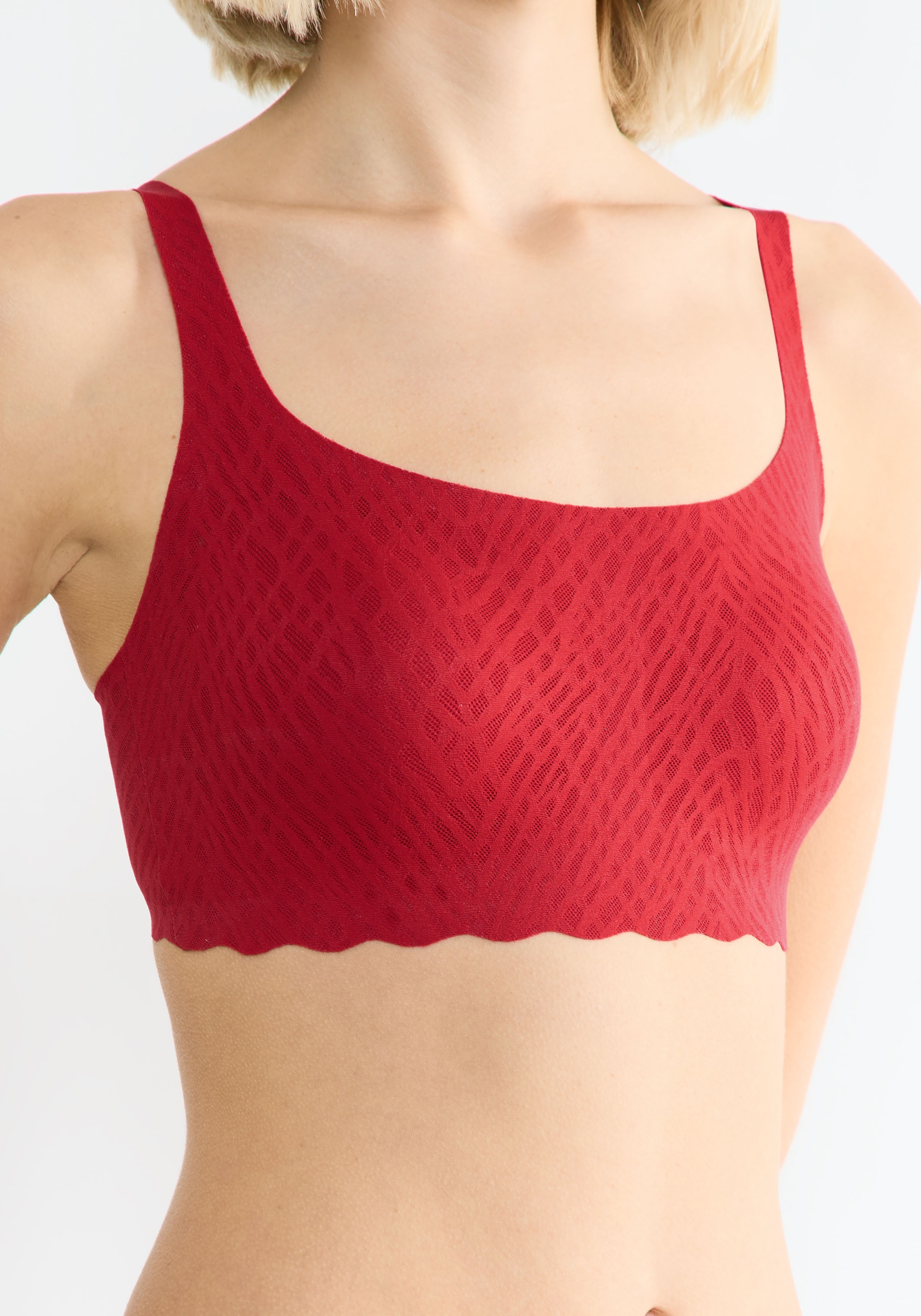 Thumbnail - sloggi Bustier "ZERO Feel Bliss" nahtlos, Stretch-Spitze, herausnehmbare Pads, atmungsaktiv
