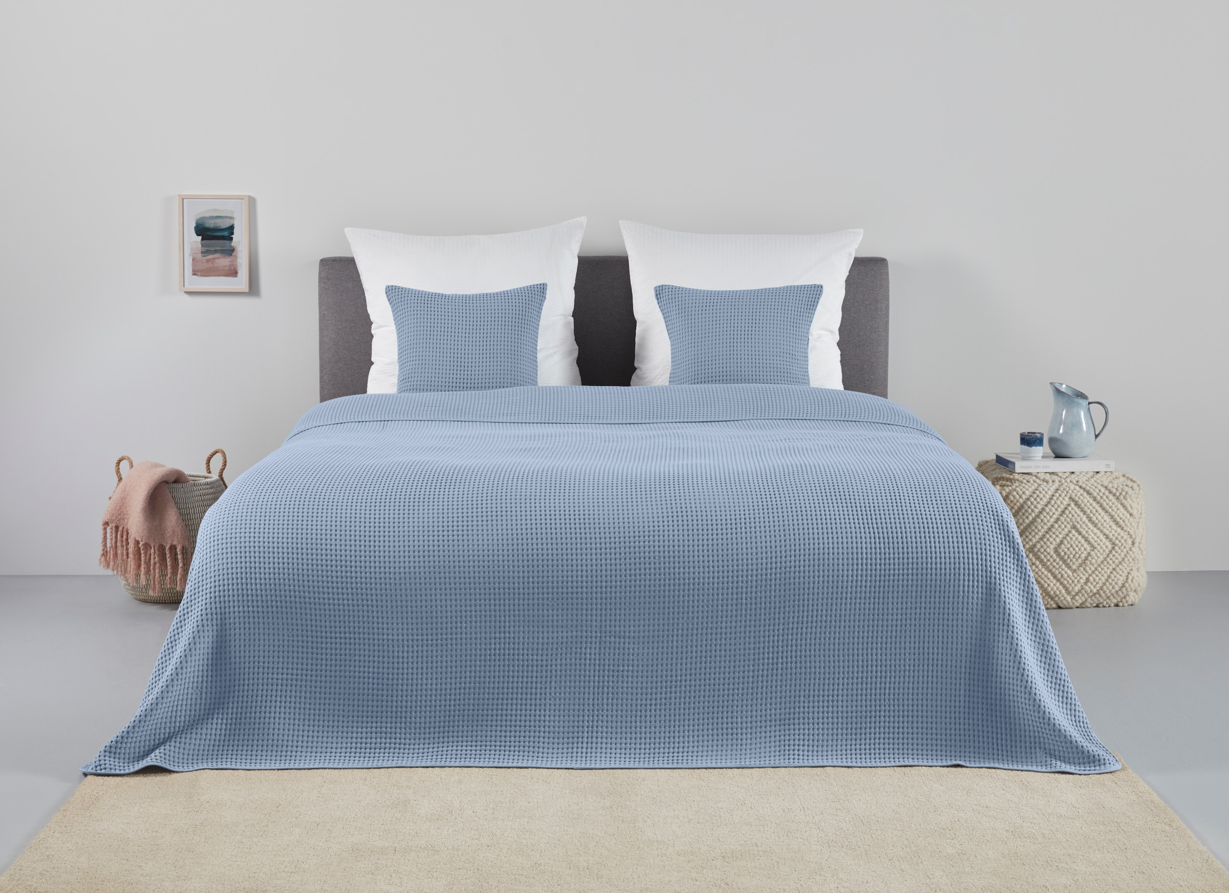 OTTO home Tagesdecke "Greta" in Waffelpiqué Optik, viele Farben erhältlich, Decke ab 140 x 200 cm