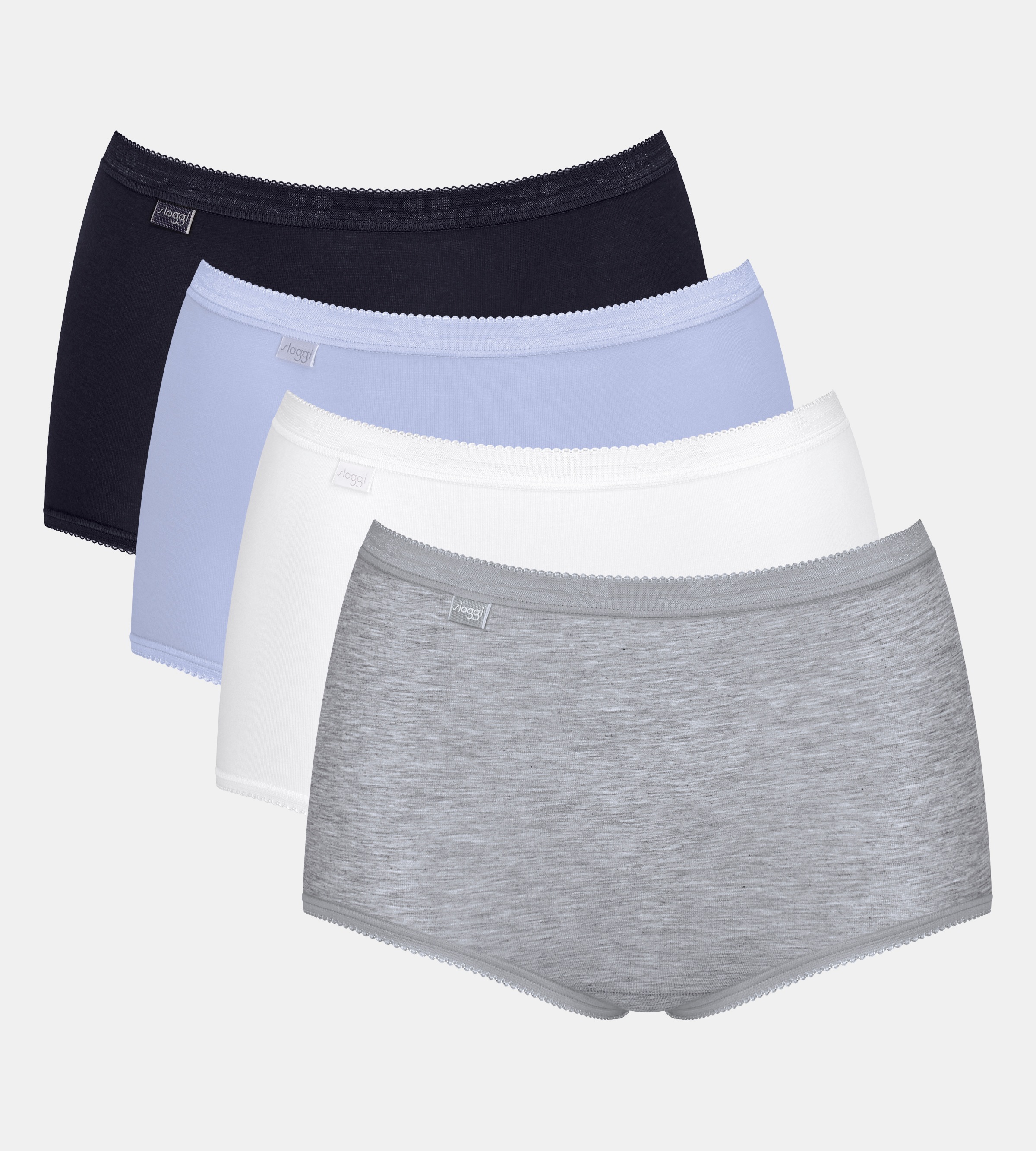 sloggi Maxislip "Basic+ Maxi" 4er Pack, perfekter Sitz, besonders weiche Nähte, Cotton-Mix, Multipack