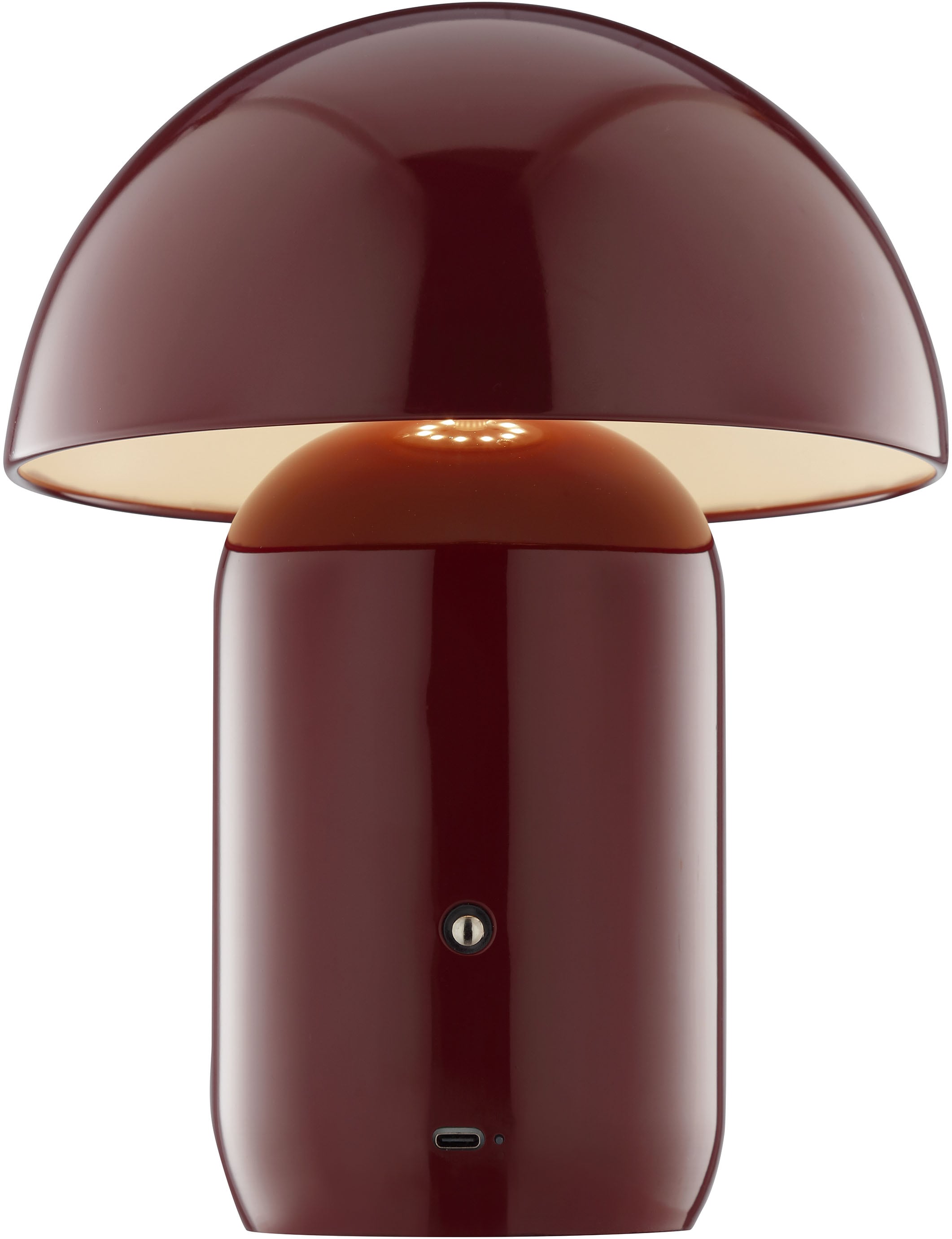 LeGer Home by Lena Gercke LED Tischleuchte »Galilea« LED-Modul 1 Stk. Warmweiß dimmbar, Ø 20 cm, Metall, Akku Tischlampe, Schalter mit Touchfunktion