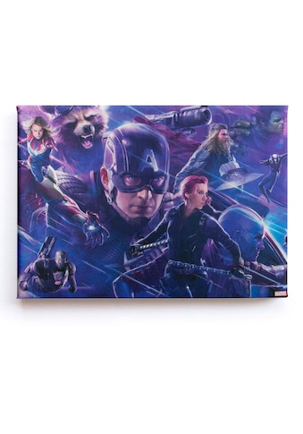 Leinwandbild »Leinwandbild Marvel Avengers Team 70x50cm«, (Packung, 1 St.)