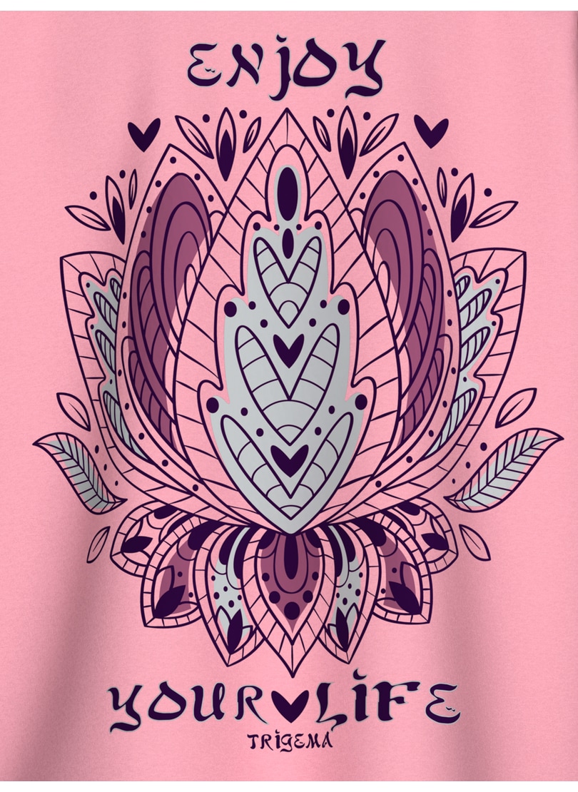 Trigema T-Shirt »TRIGEMA Oversized T-Shirt mit Printmotiven«, (1 tlg.)