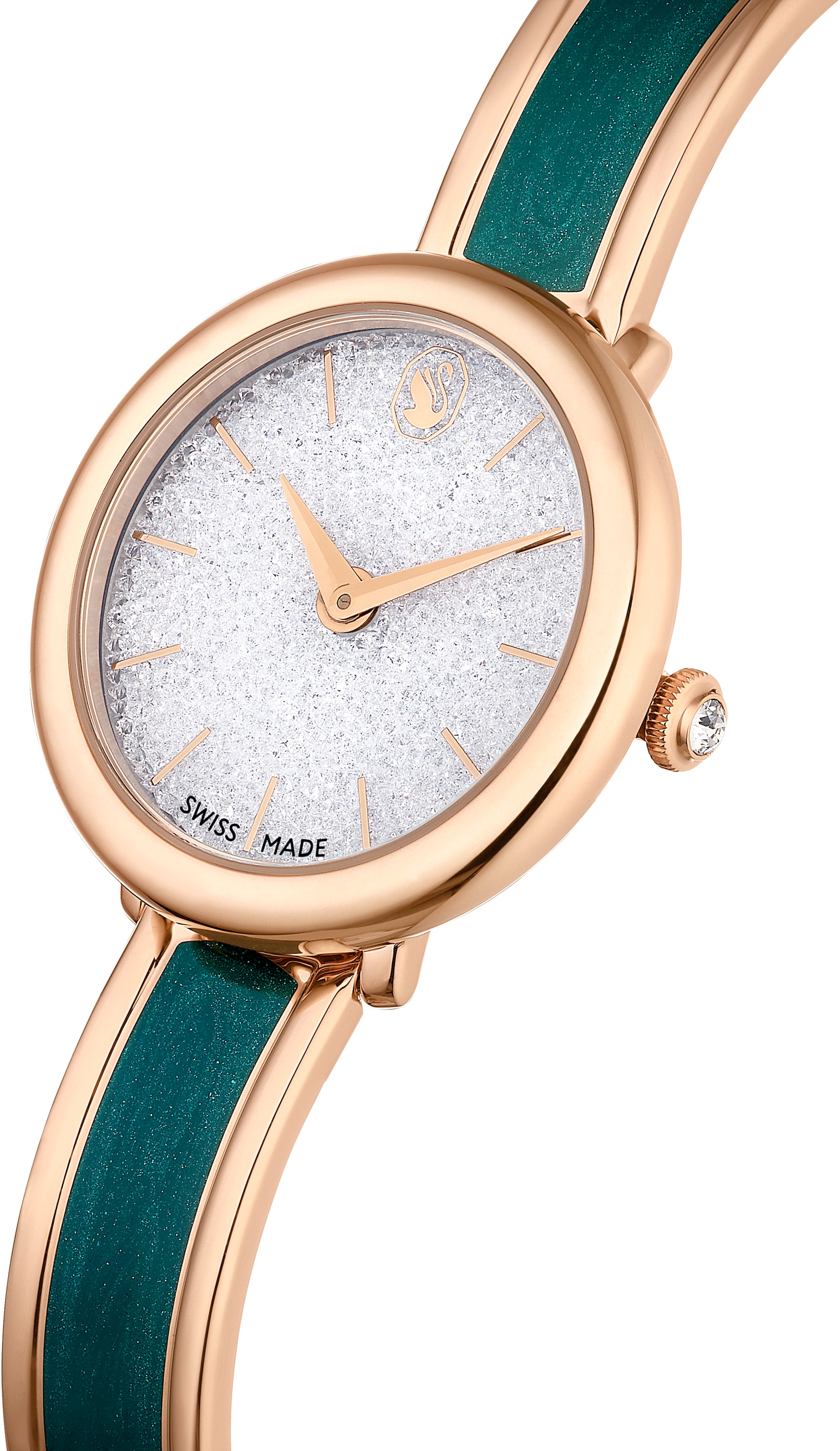 Swarovski Quarzuhr »CRYSTALLINE« Armbanduhr, Damenuhr, Swiss Made, Edelstahlarmband, analog