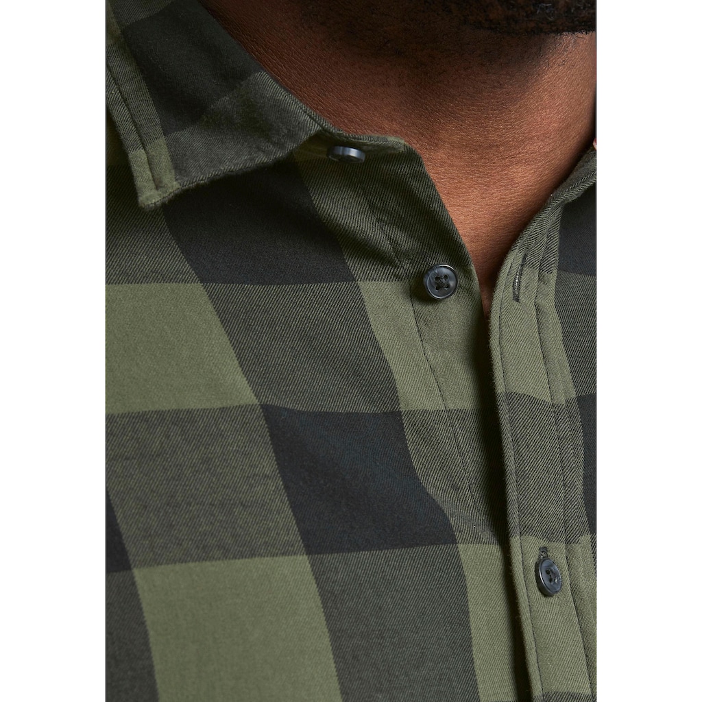 Jack & Jones PlusSize Karohemd »GINGHAM TWILL SHIRT«, Bis Größe 6XL