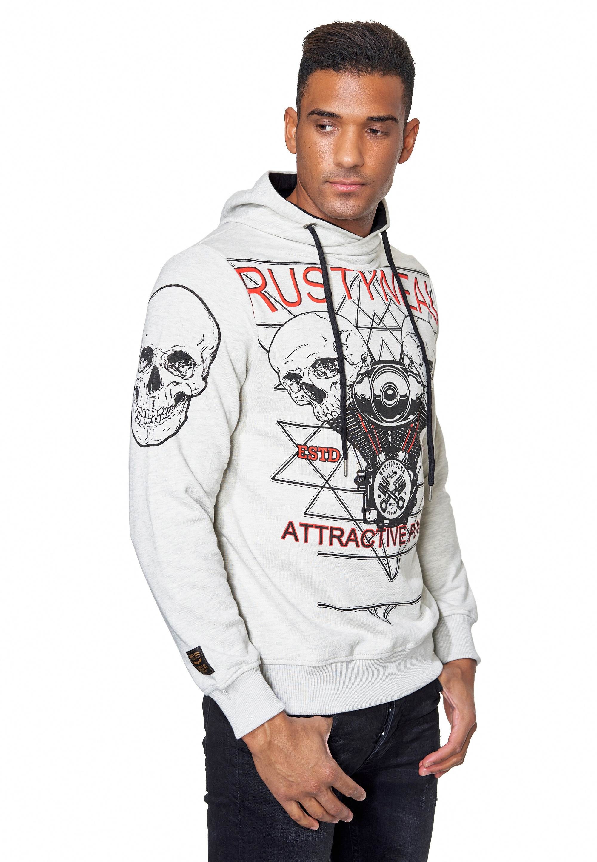 Rusty Neal Kapuzensweatshirt »Rusty Neal Sweater«, mit rockigem Print
