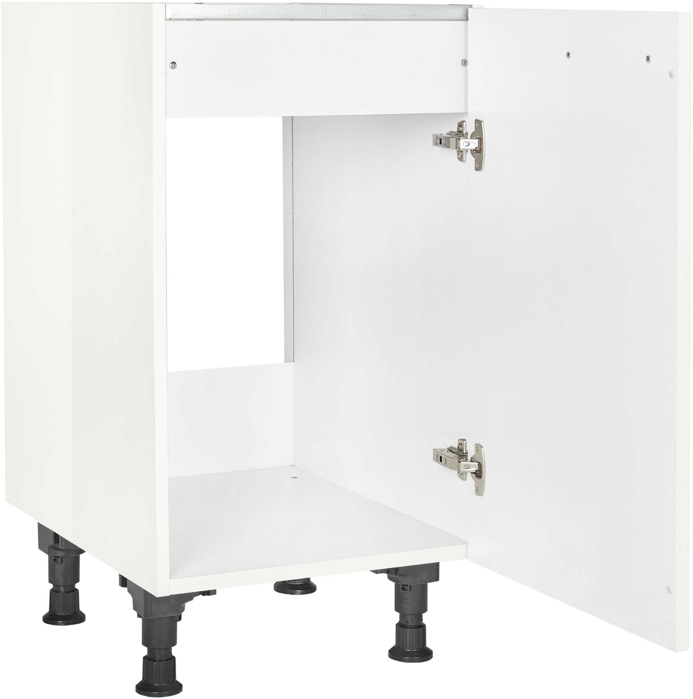 nobilia® Spülenschrank »"Flash", Ausrichtung wählbar, vormontiert, in den Breiten«, 45 und 60 cm, mit höhenverstellbaren Sockelfüßen