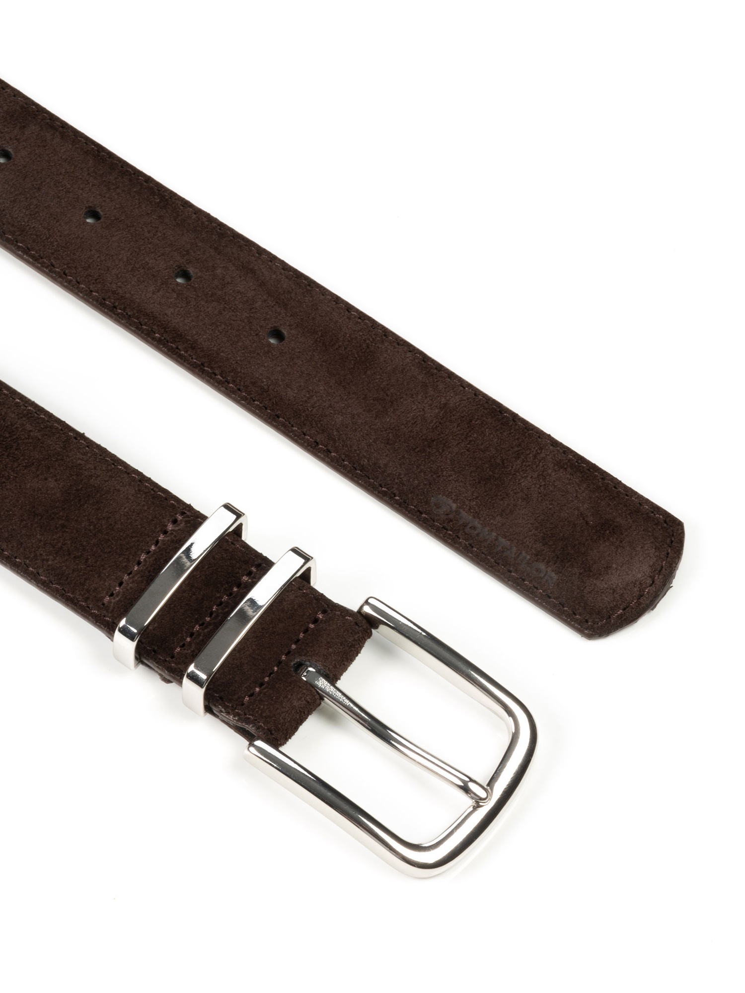 Thumbnail - TOM TAILOR Synthetikgürtel "TTMILLIE" Veloursleder mit Ziernähten – 3,5 cm breit