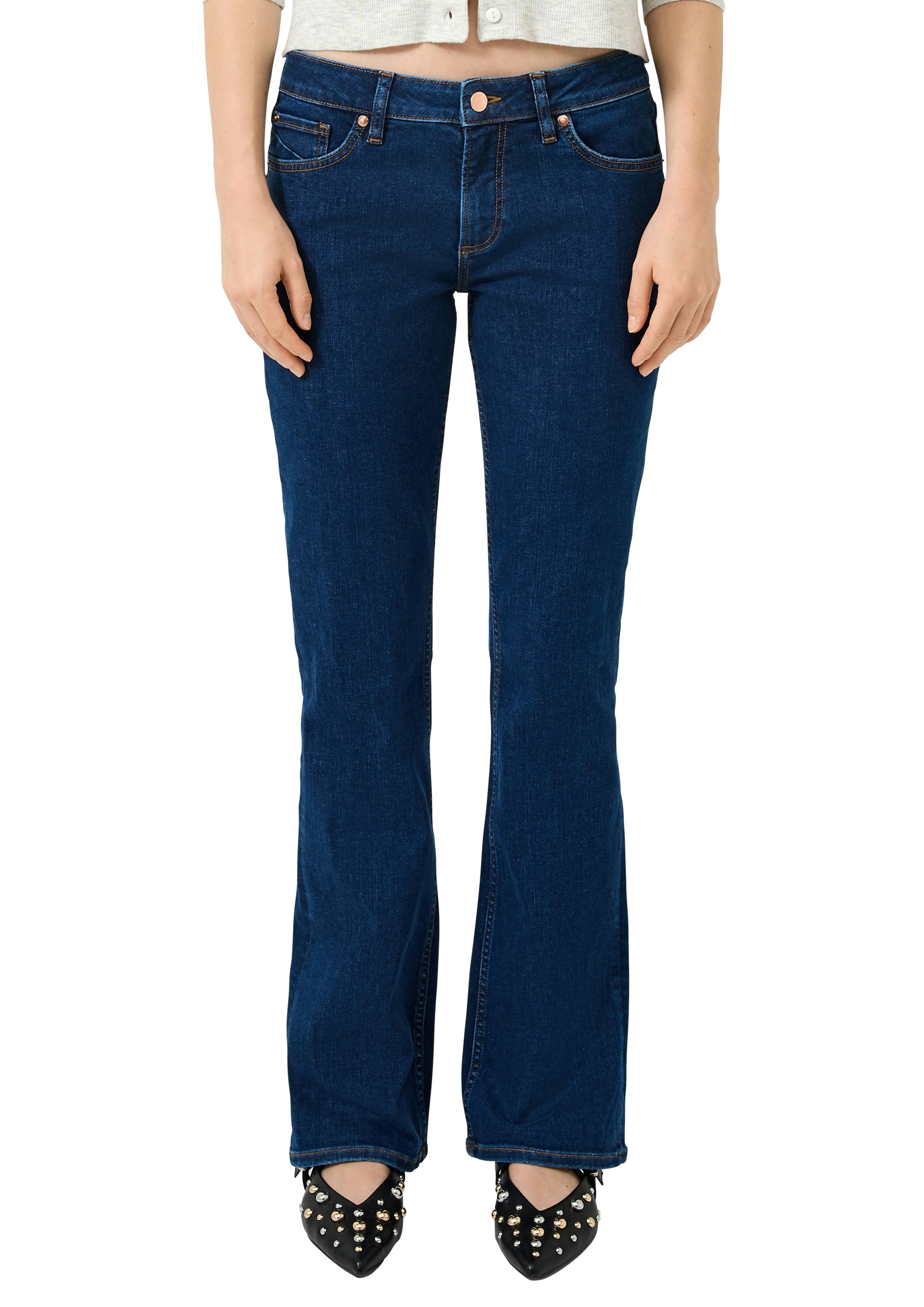 QS Schlagjeans mit Schlag und Stretch günstig online kaufen