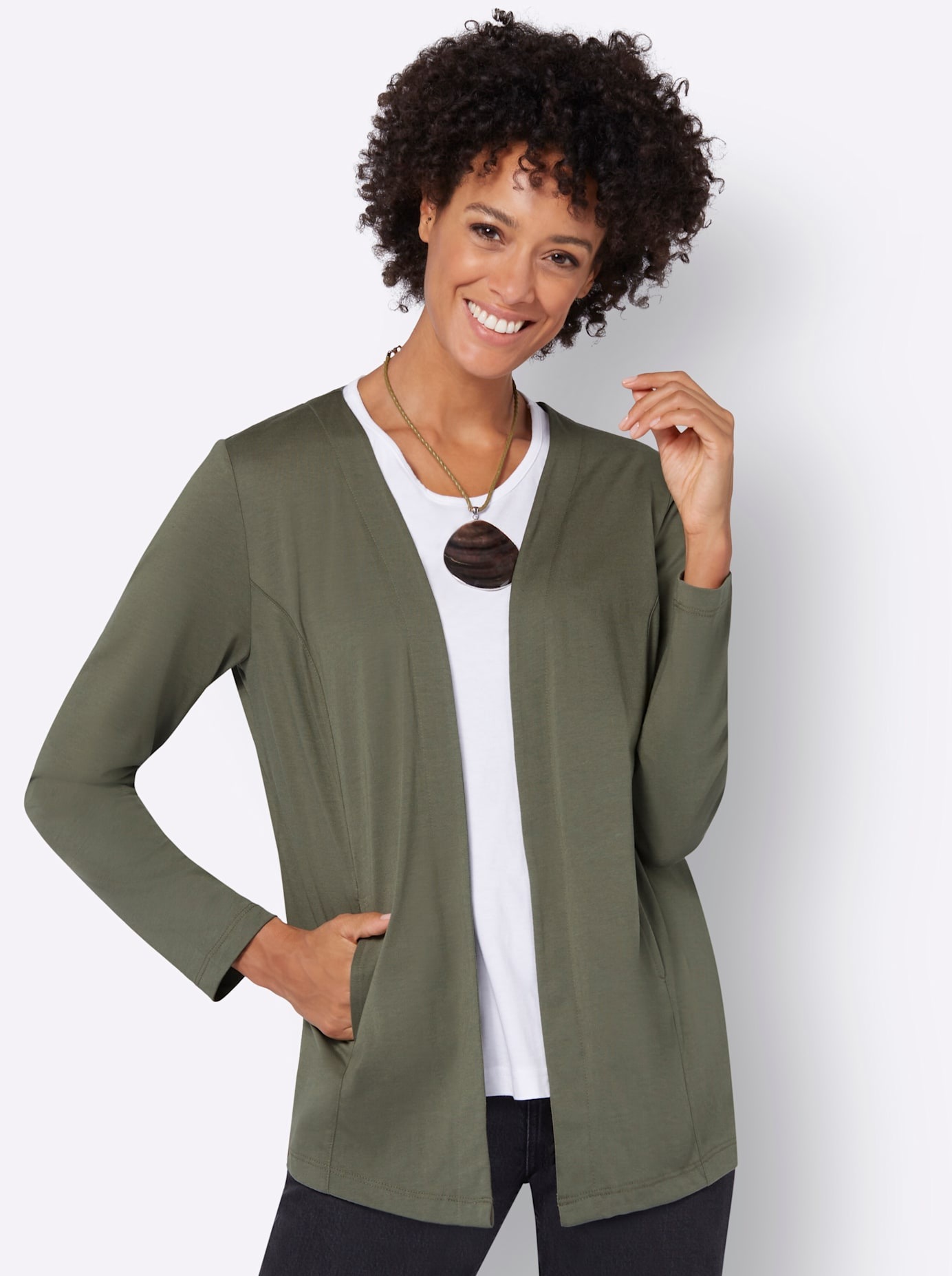 Casual Looks Shirtjacke "Shirtjacke" 1 Stk. tlg. günstig online kaufen
