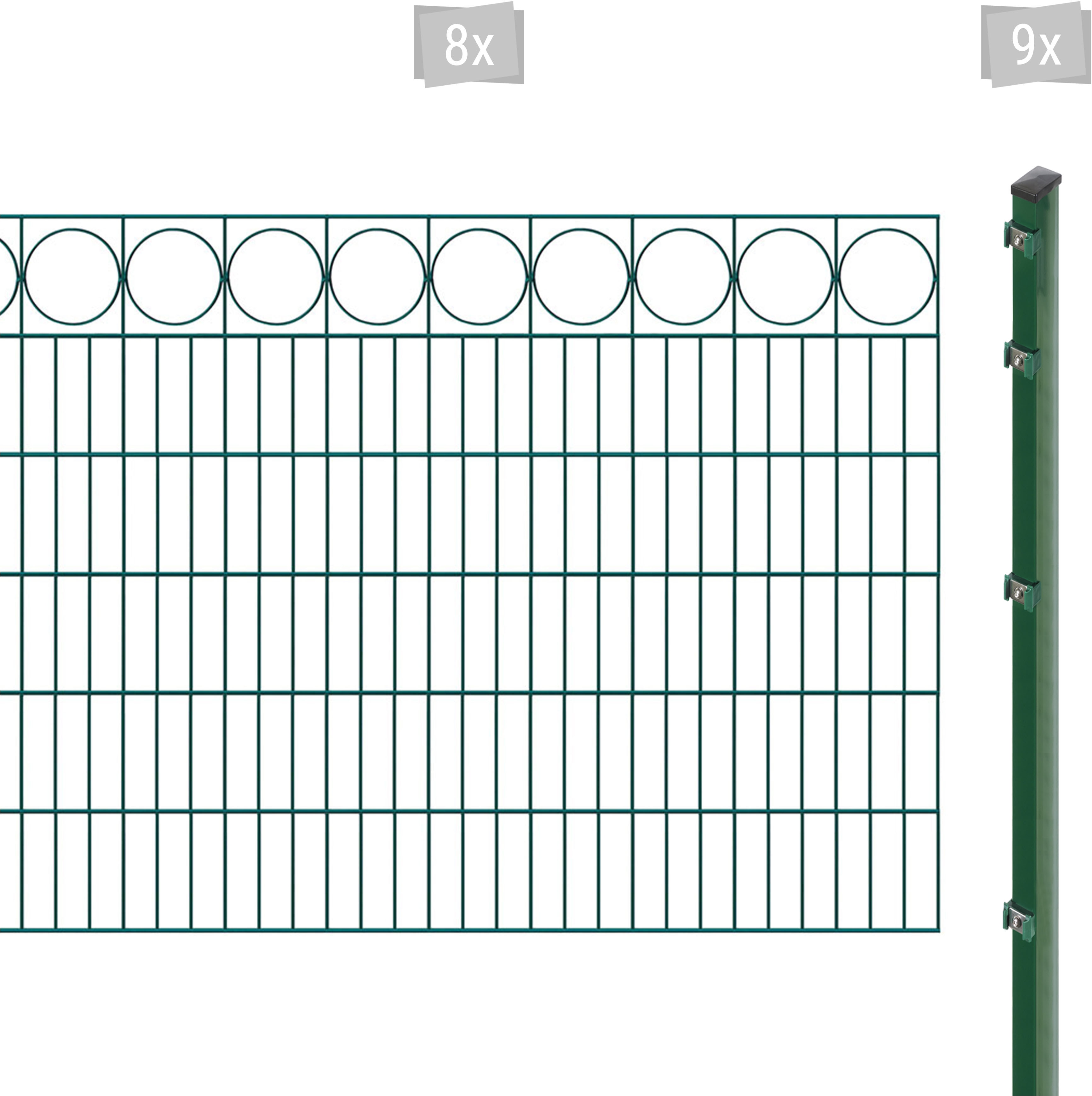 Arvotec 1100000002199 "EXCLUSIVE 120 zum Einbetonieren "Ring" mit Zierleiste" Zaunhöhe 120 cm, Zaunlänge 2 - 60 m