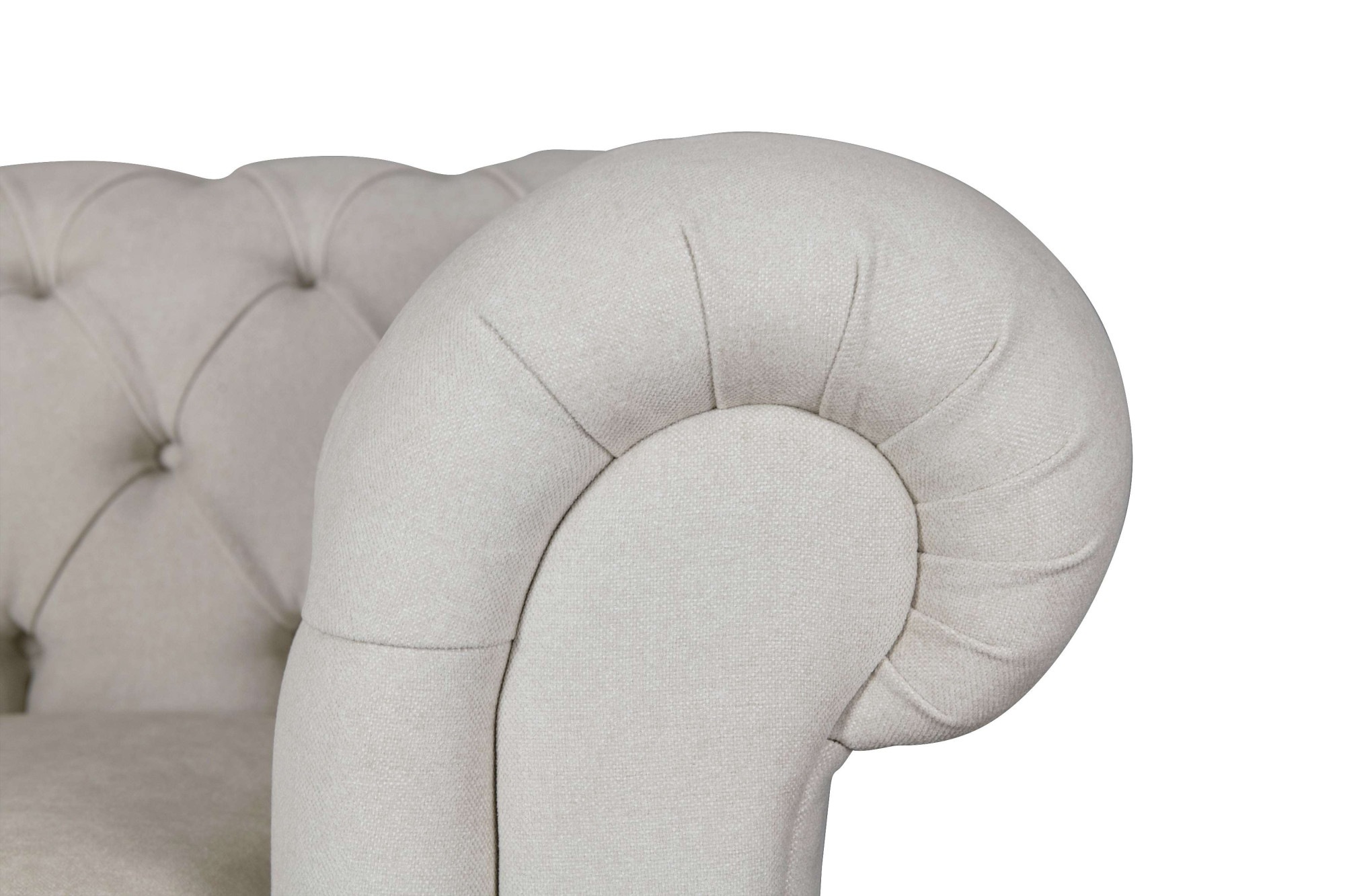 Home affaire 3-Sitzer »CHARENTE, optionale Schlafsofa, Chesterfield-Sofa, Bettfunktion«, mit edler Knopfheftung und typischen Armlehnen, B/T/H 198/89/74 cm