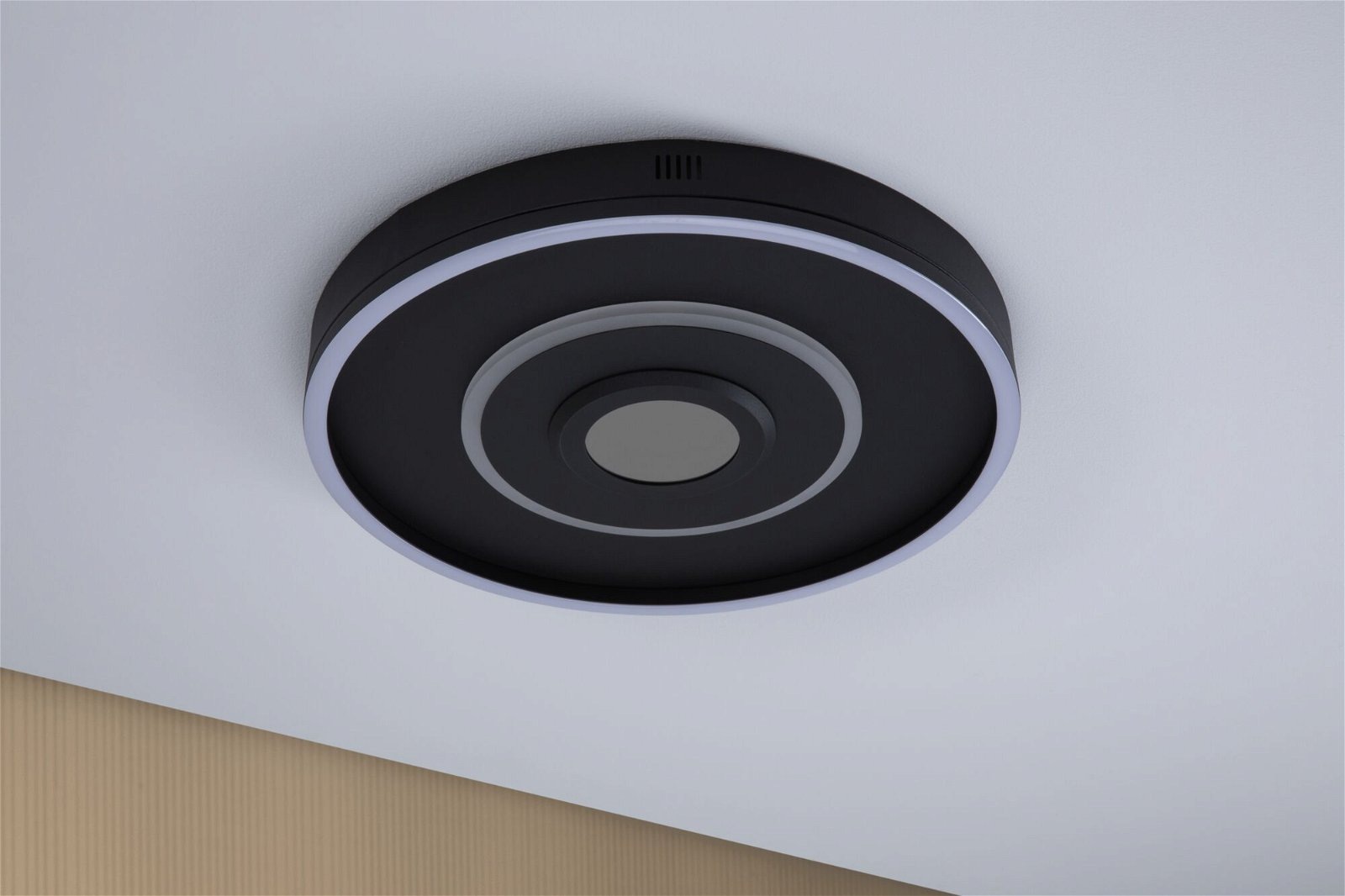 Paulmann LED Deckenleuchte »Spaceglow Four RGB+ 320lm / 800lm 230V 22W Schwarz matt«, 1 flammig, dimmbar