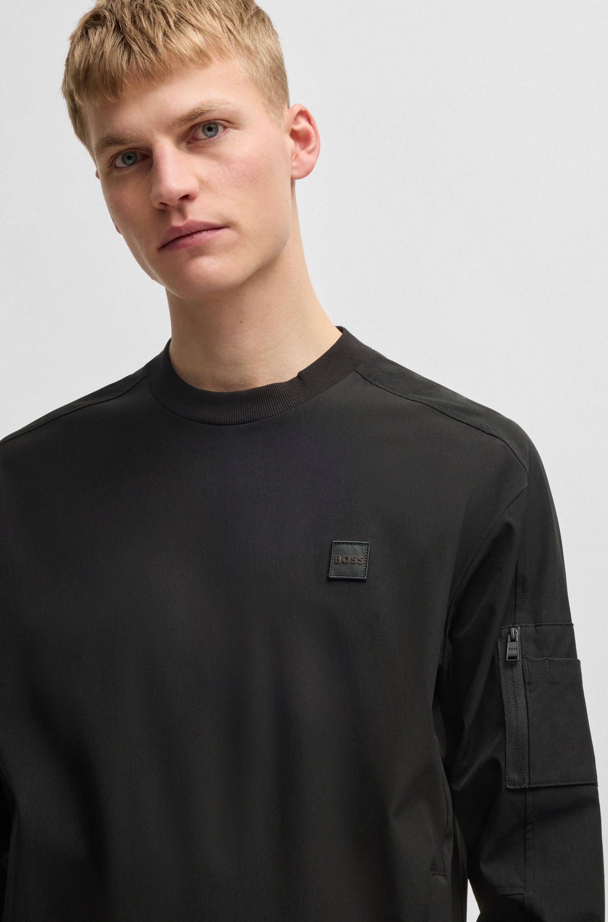 Thumbnail - BOSS ORANGE Sweater, mit Logo-Badge