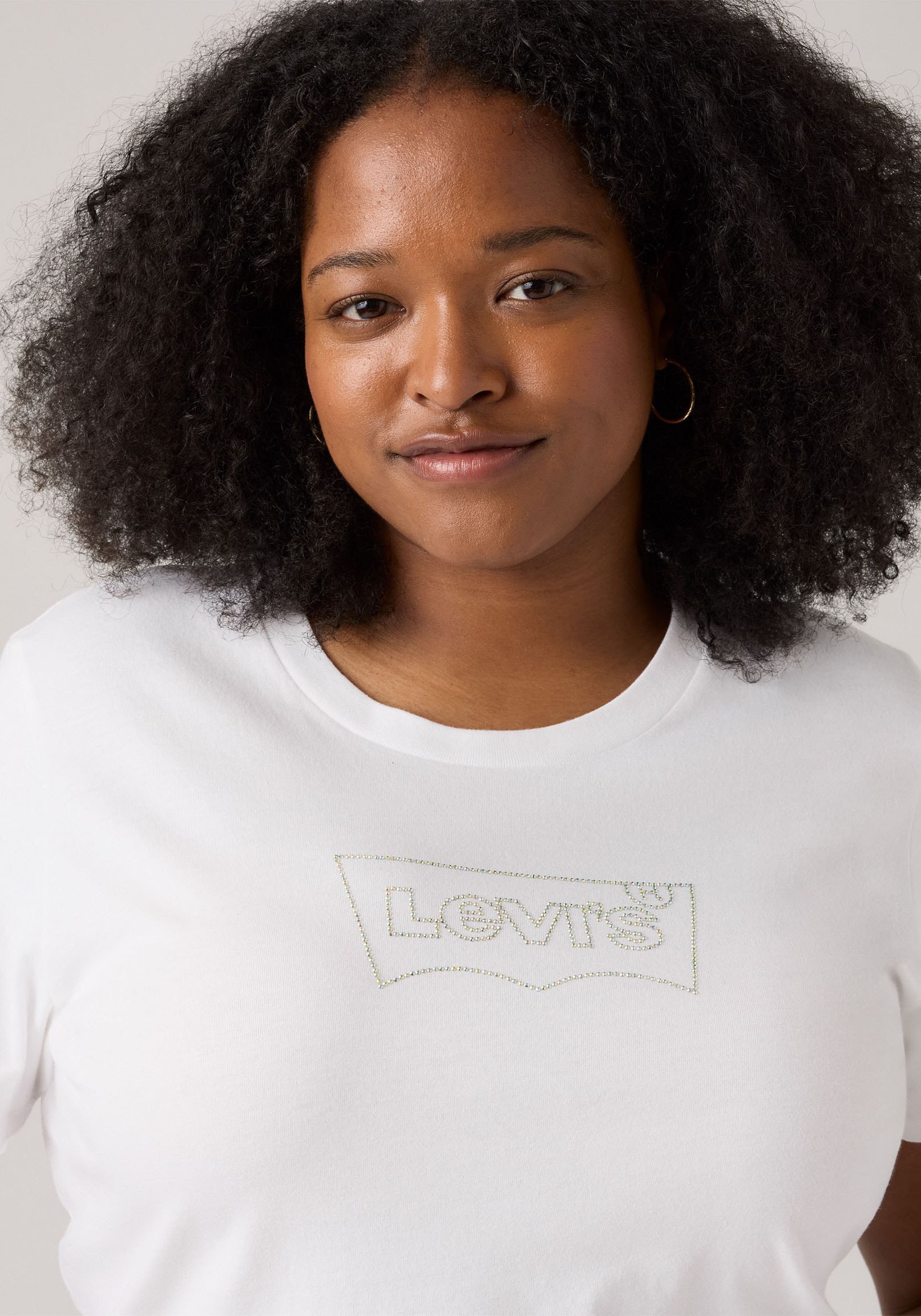 Levi's® Plus T-Shirt »Perfect Tee«, mit Batwing-Logo