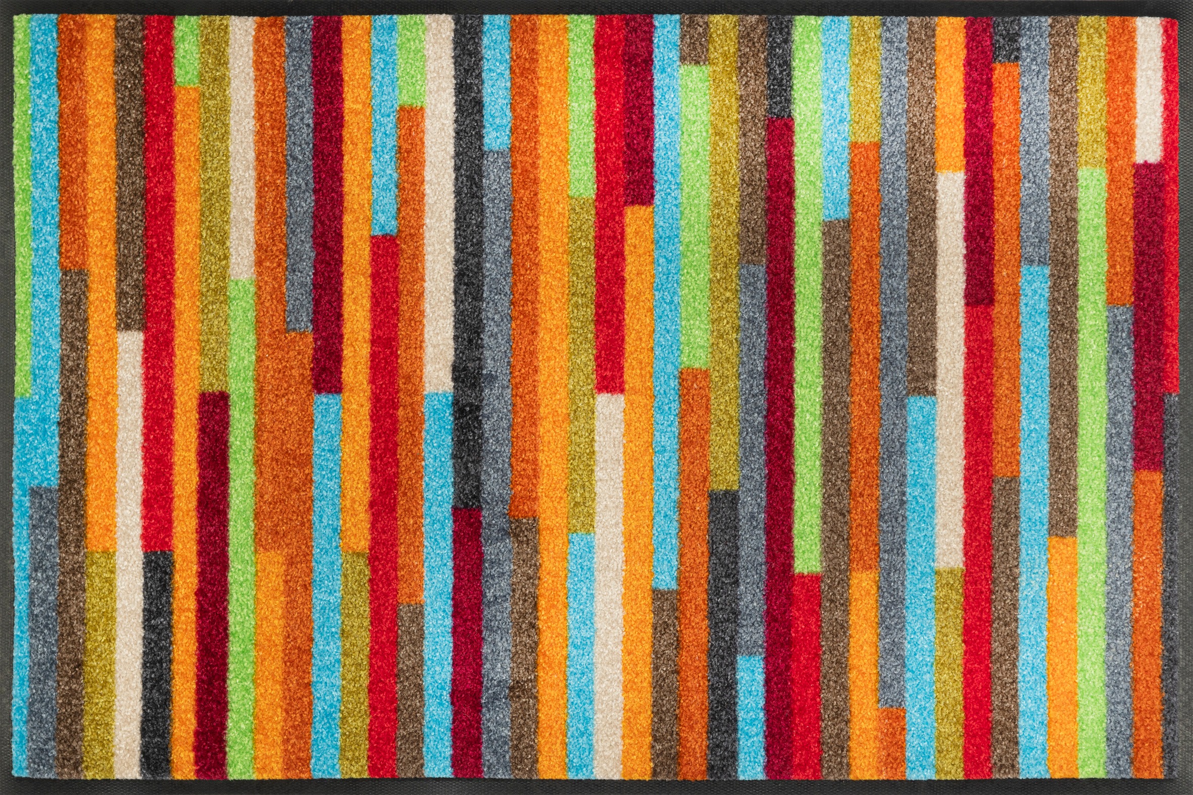 wash+dry by Kleen-Tex Fußmatte "Mikado Stripes" rechteckig 7 mm Höhe Schmutzfangläufer, modernes Streifen Design, rutschhemmend, waschbar