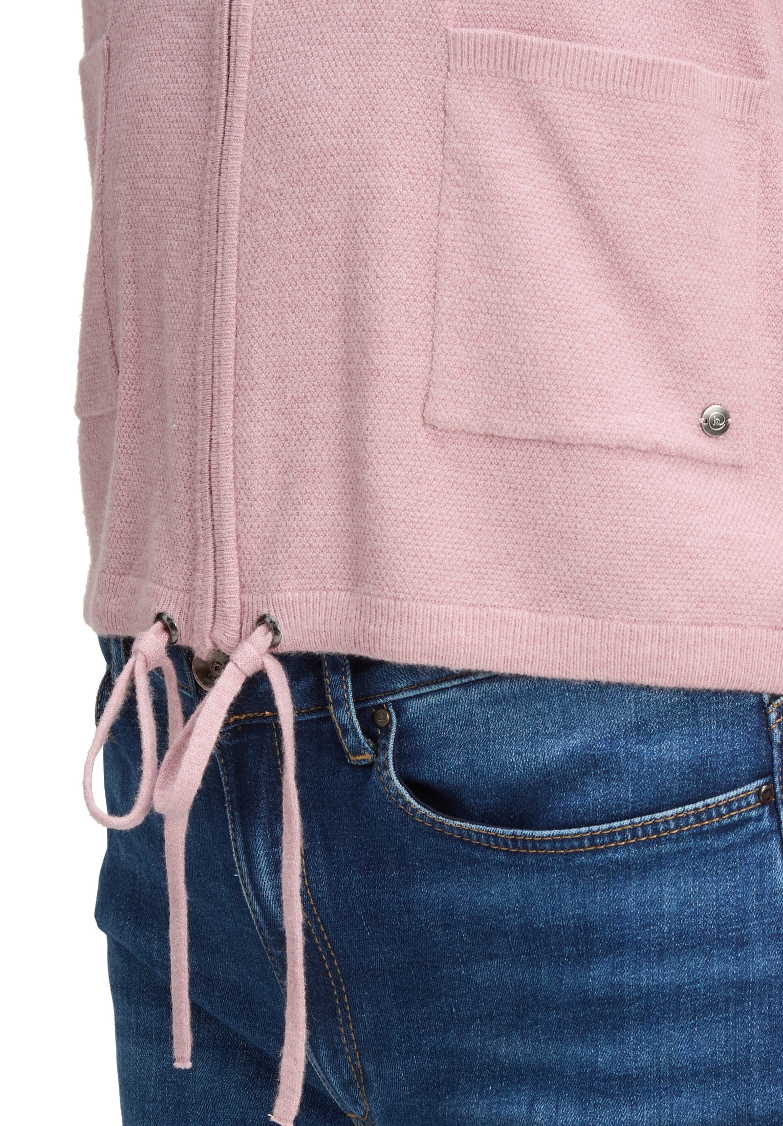 Betty&Co Strickjacke »Damen Strick-Cardigan mit Reißverschluss« 1 Stk. tlg. Struktur