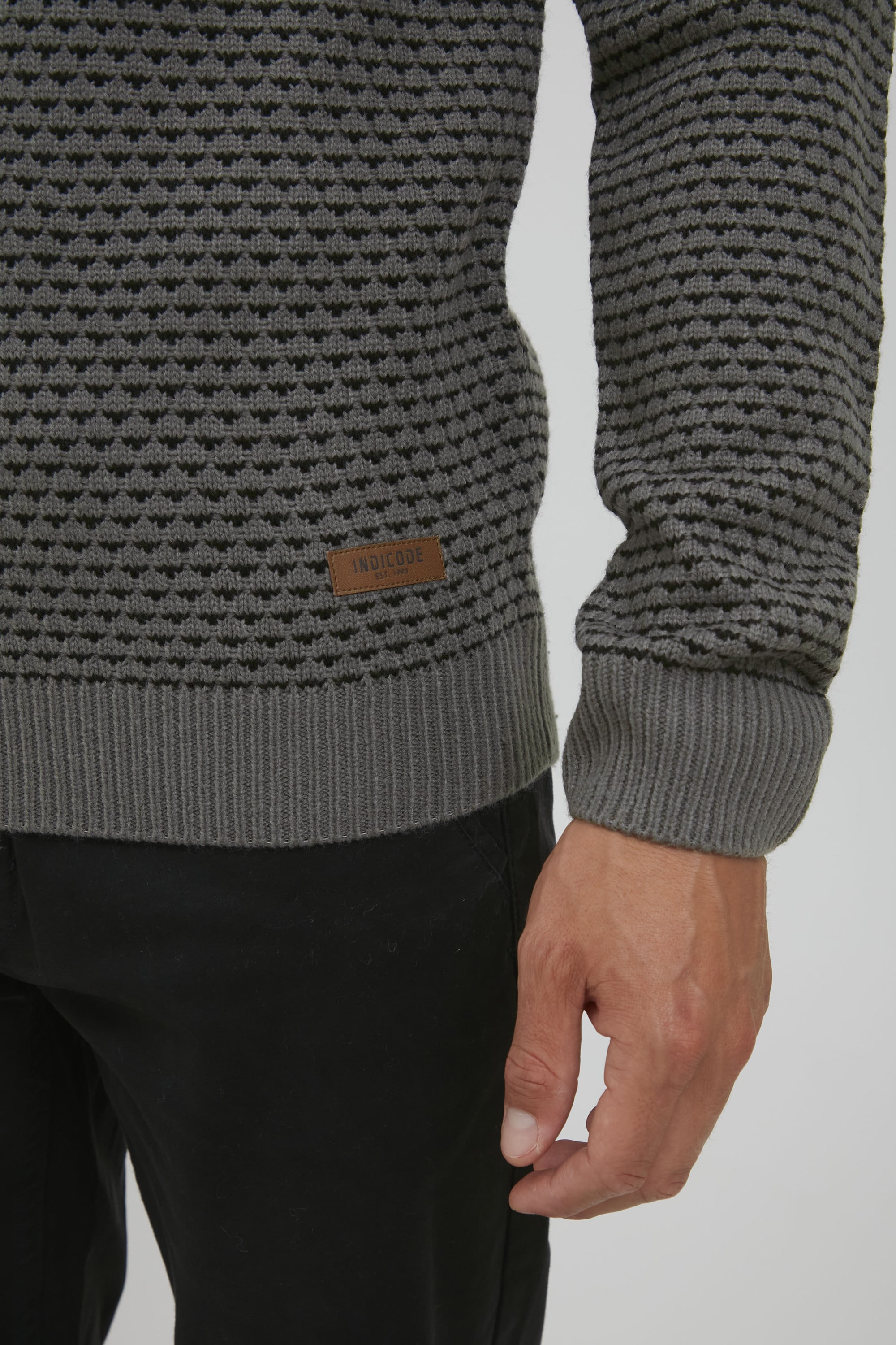 Indicode Strickfleece-Pullover »Strickpullover IDCopent«