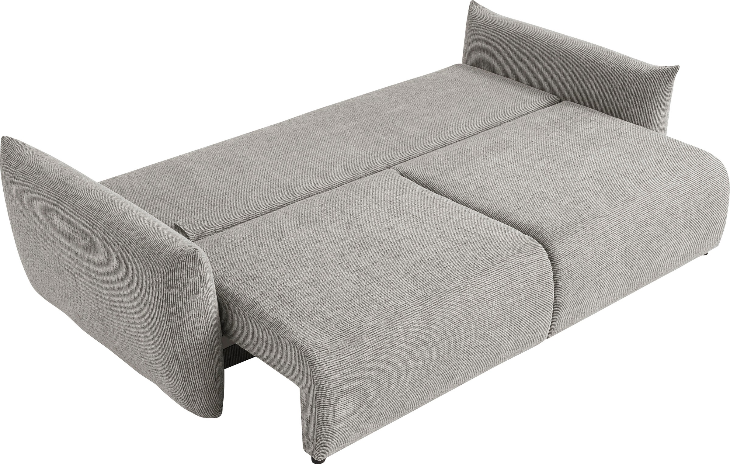 INOSIGN 3-Sitzer »MAVAS Schlafsofa mit Bettkasten«, ca.240/108cm (Liegefläche 212/145 cm), Cord, Chenille, Struktur