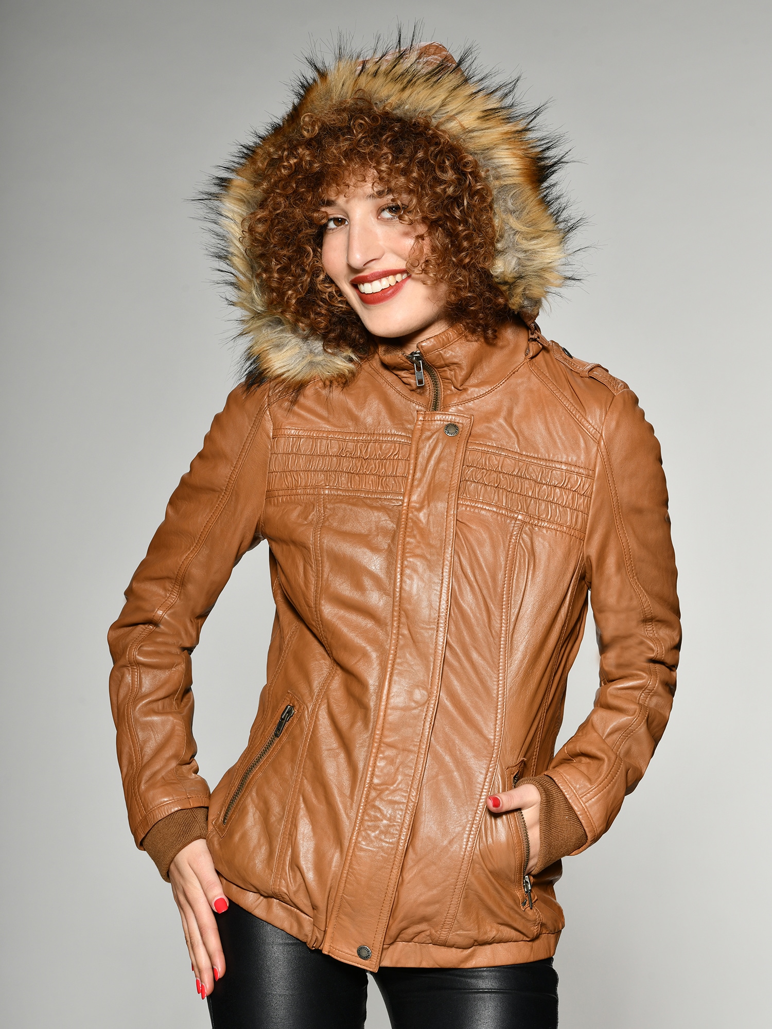 MUSTANG Lederjacke "Lelu"