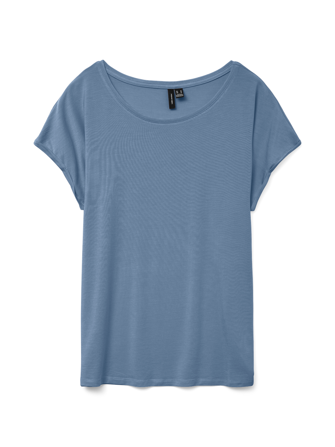 Vero Moda Rundhalsshirt "VMAVA PLAIN SS TOP GAJRS NOOS" Materialmix, regula günstig online kaufen