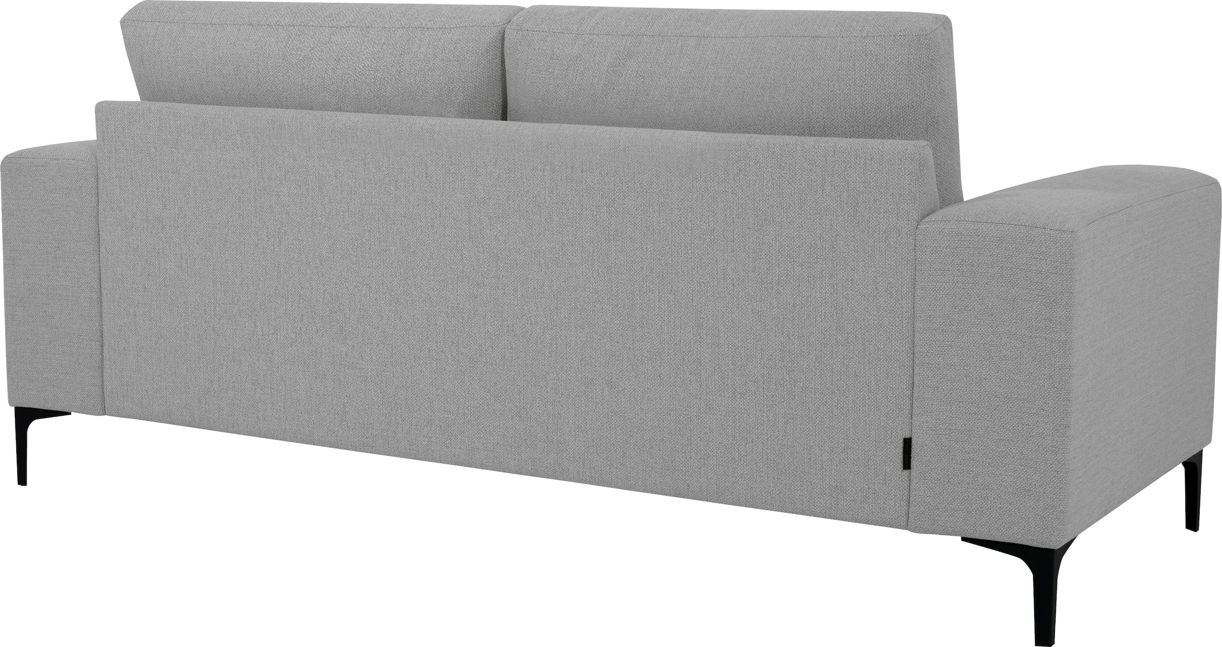 Places of Style 2-Sitzer »Xander«, Breite 164 cm, Webstoff, Soft-Touch Chenille, schwarze Metallfüßen