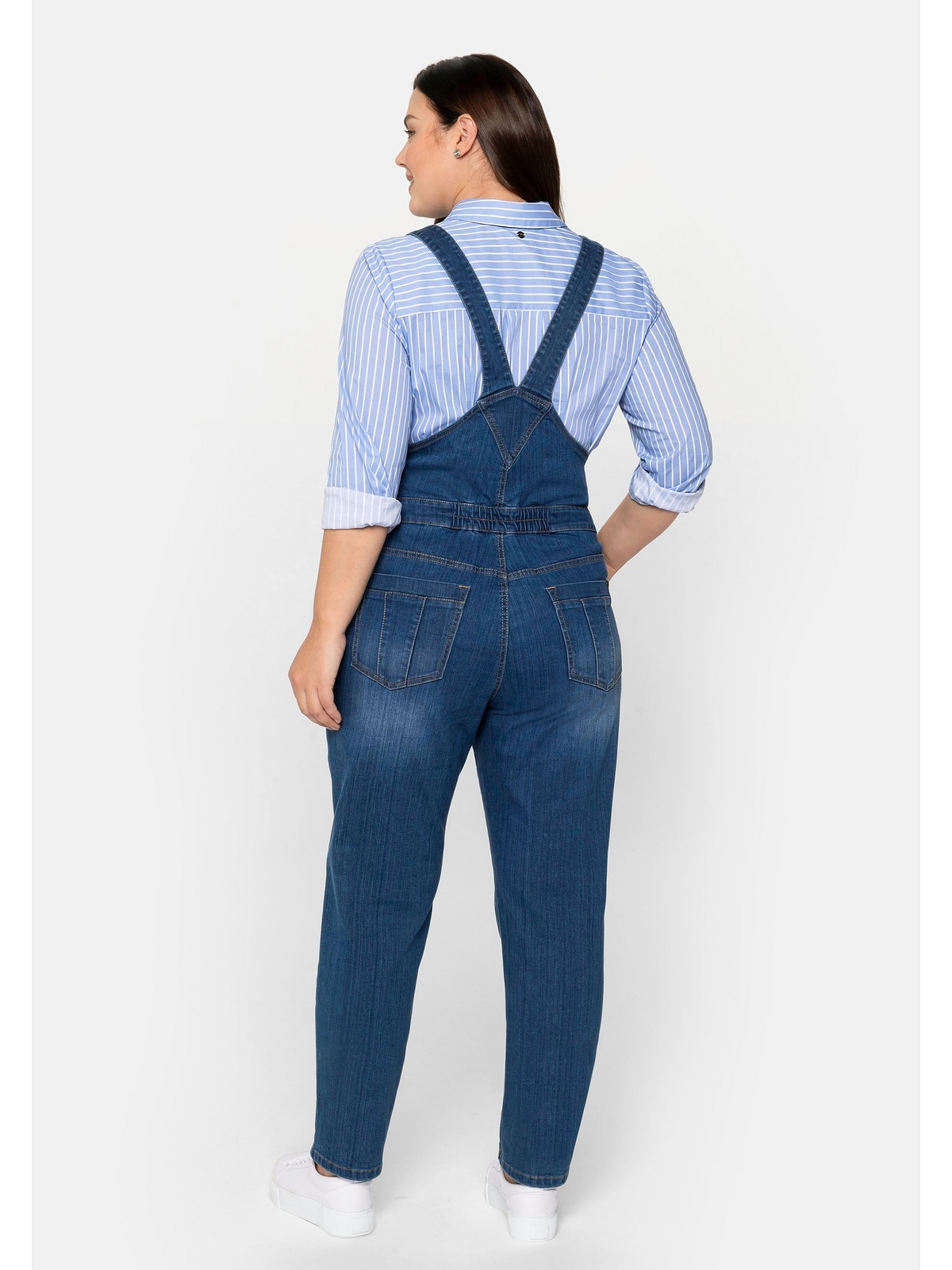 Sheego Stretch-Jeans »Große Größen«, in Latzform aus elastischem Baumwollmix