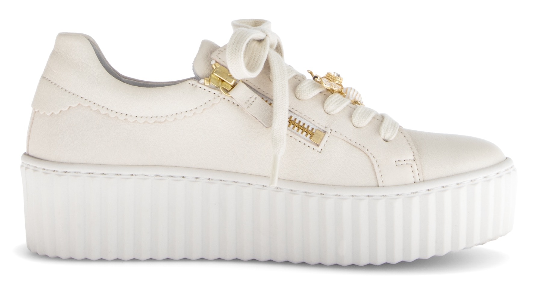 Gabor Plateausneaker, Freizeitschuh, Halbschuh, Schnürschuh mit modischem Schmuckelement