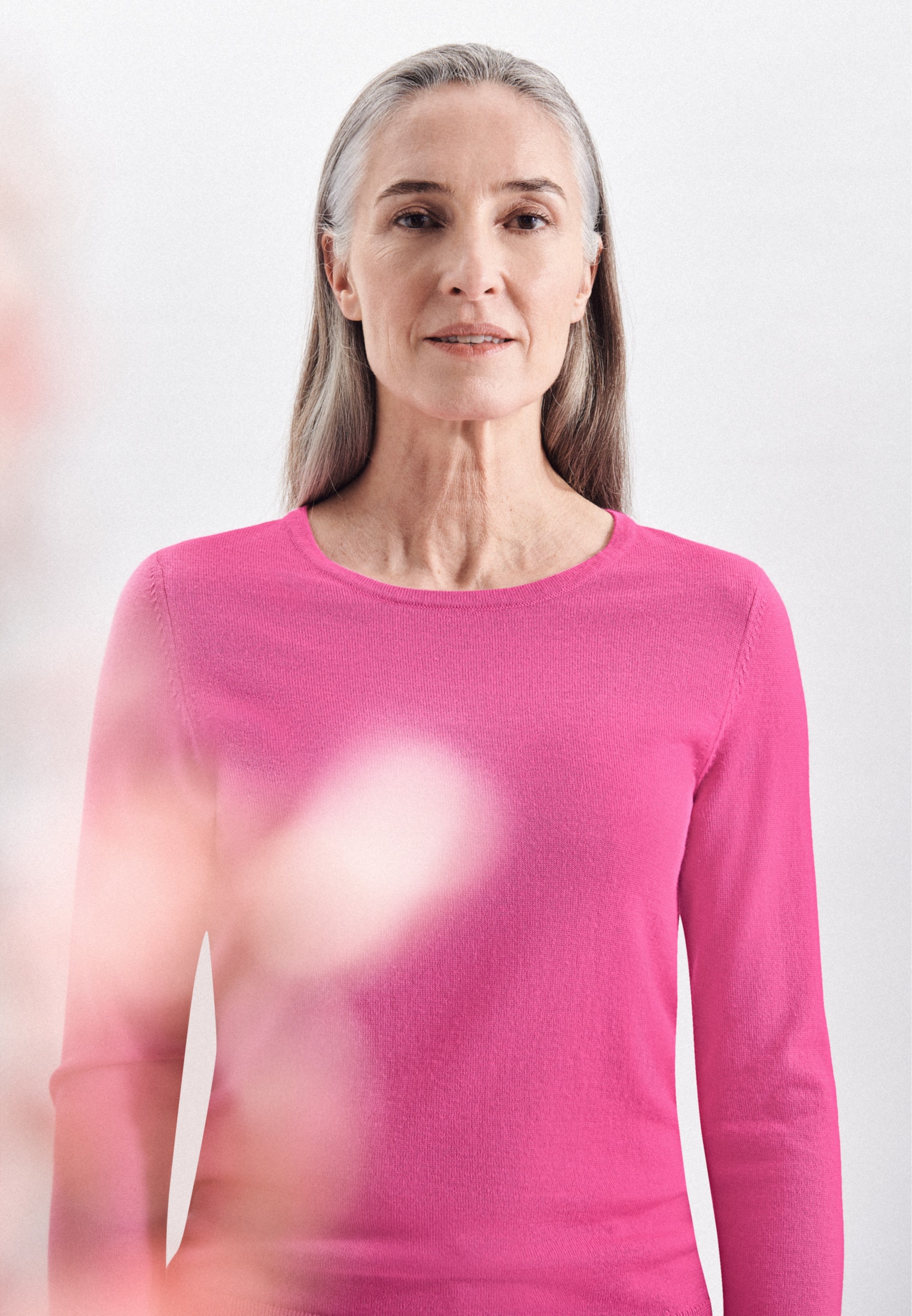 seidensticker Strickpullover »Schwarze Rose«, Rundhals Uni