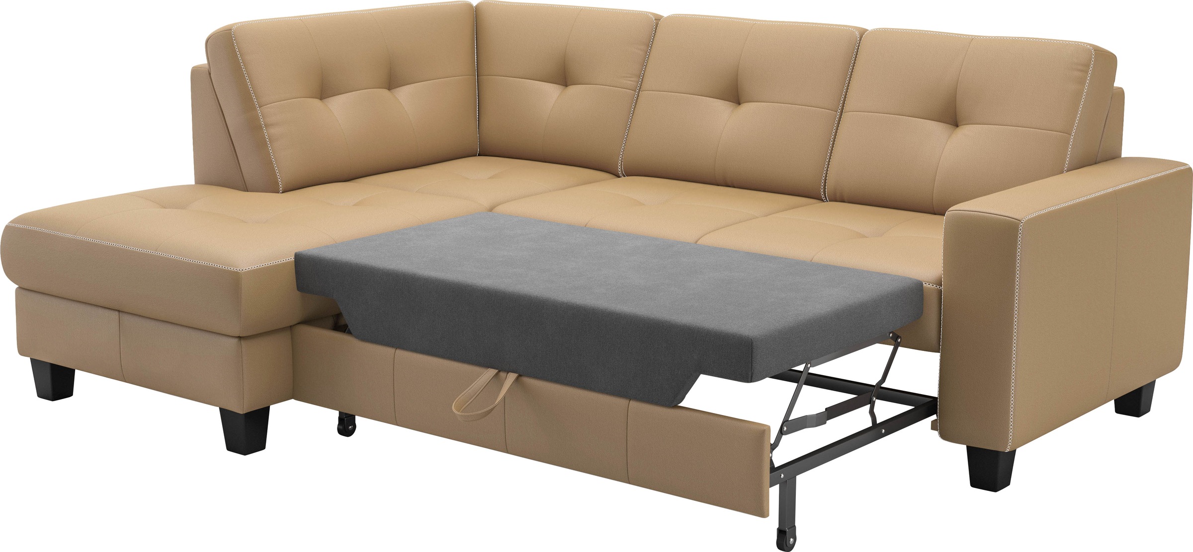 Home affaire Ecksofa »Varese« wahlweise mit Bettfunktion und Bettkasten