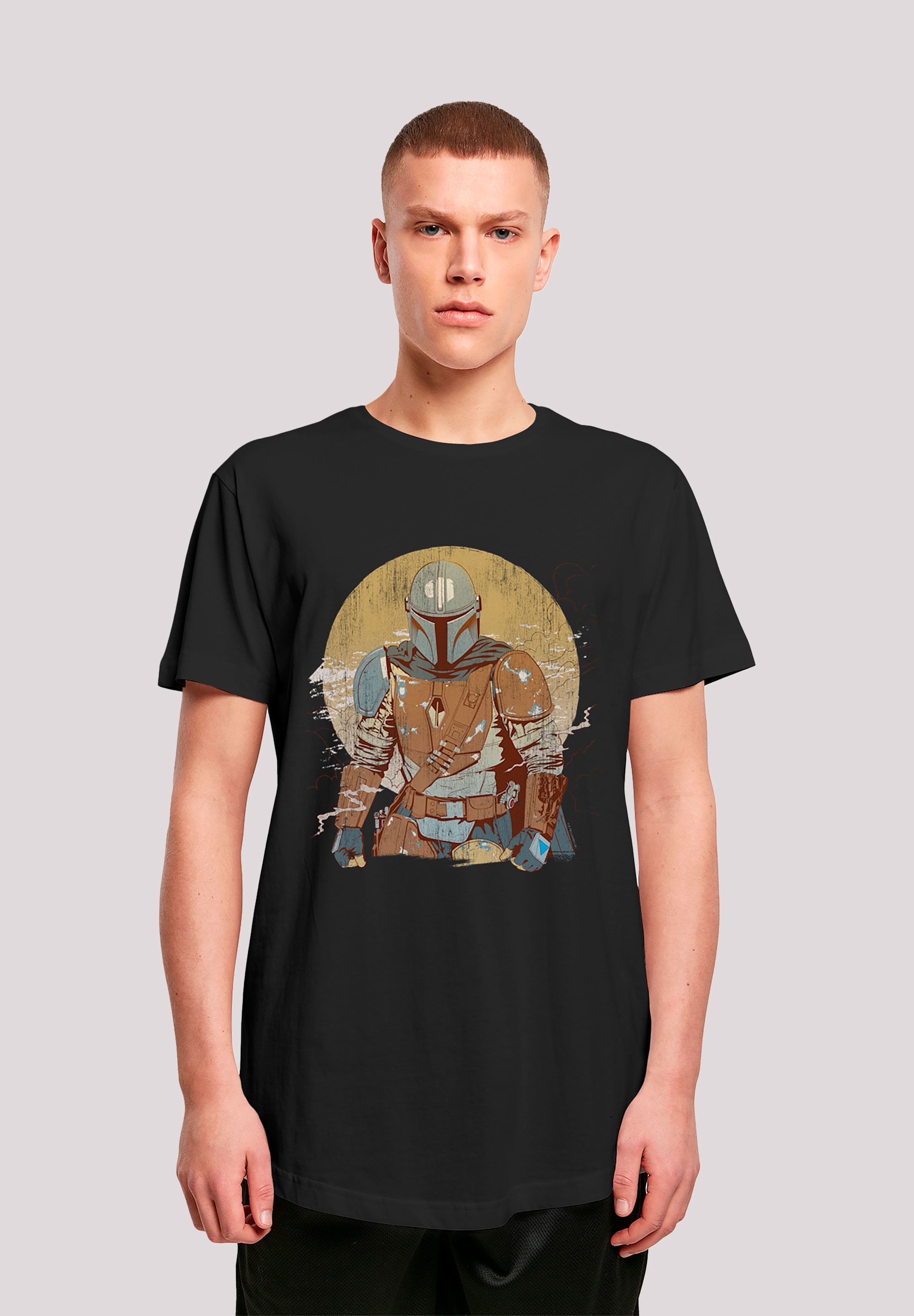 F4NT4STIC T-Shirt »Star The | der Krieg für BAUR Mandalorian Print Sterne«, Wars ▷ Distressed Warrior