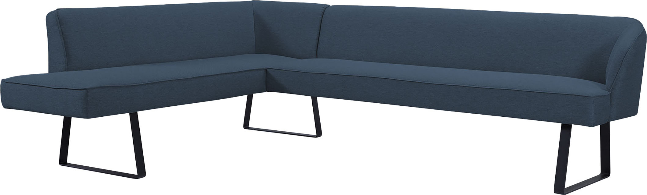 Thumbnail - exxpo - sofa fashion Eckbank "Americano", mit Keder und Metallfüßen, Bezug in verschiedenen Qualitäten