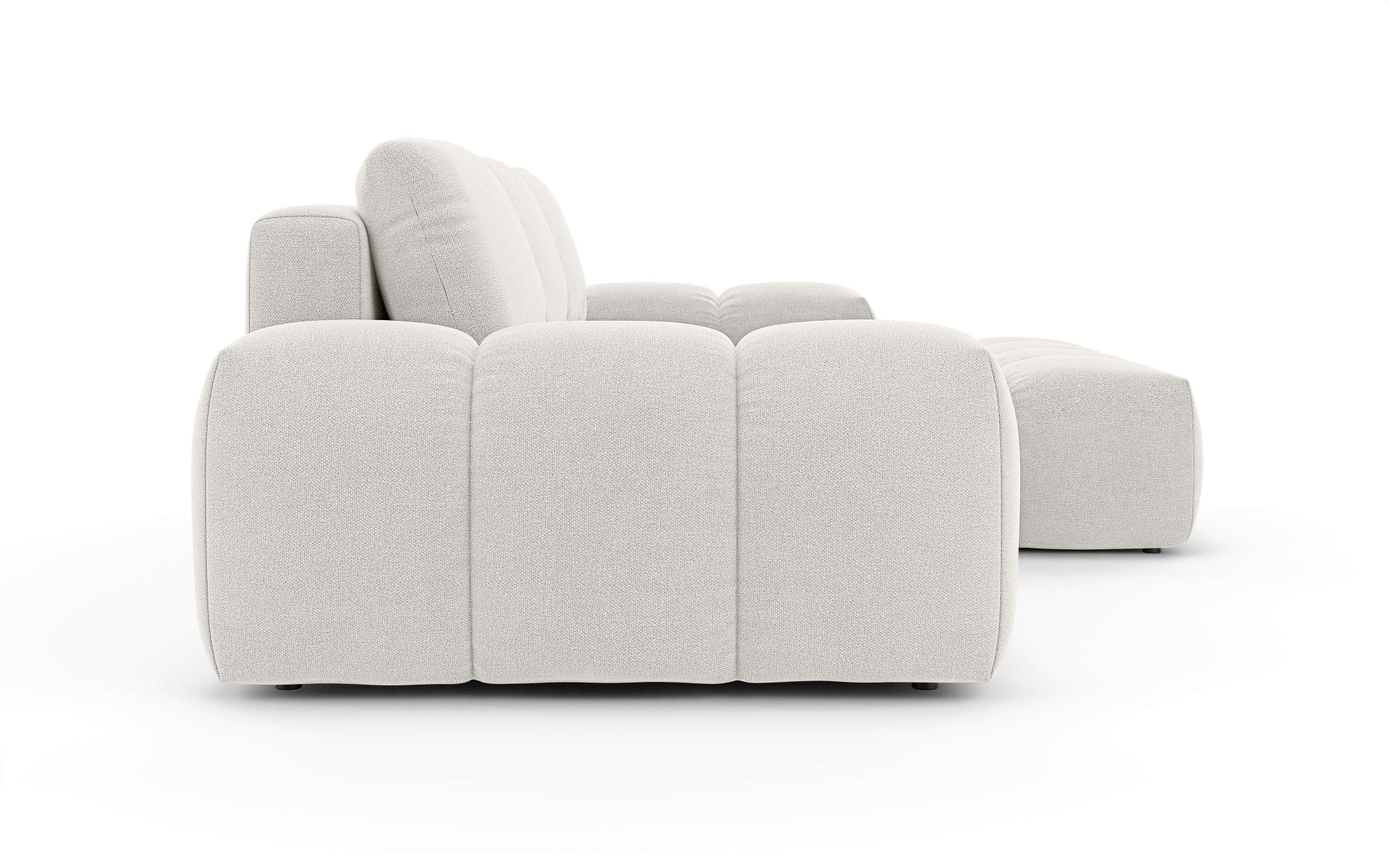 INOSIGN Ecksofa »AZITA klein optionale Schlafsofa mit Bettkasten, B/T/H: 270/166,5/84cm«, L-Form mit Wellenunterfederung, Bubble-Optik