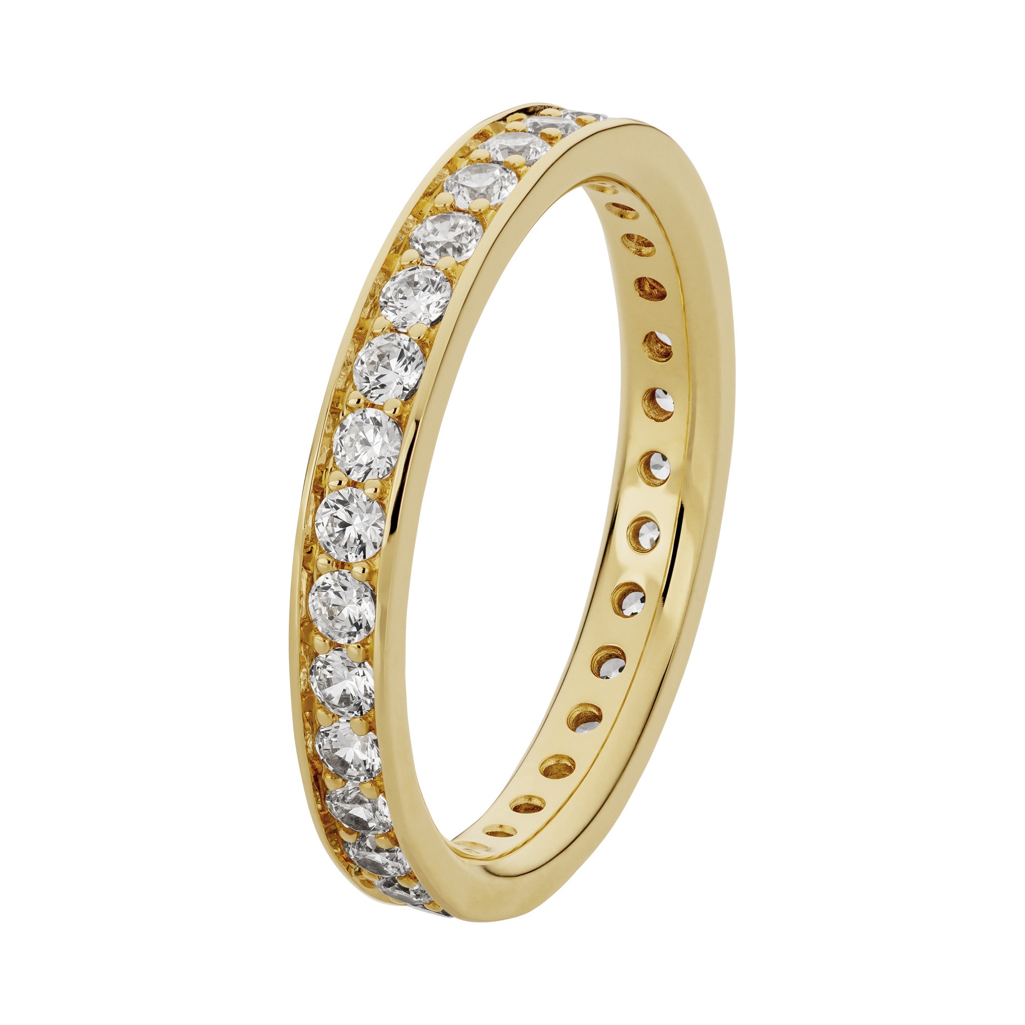 Orolino Fingerring »333/- Gelbgold glanz synth. Zirkonia«