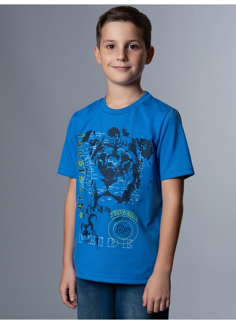 Trigema T-Shirt »TRIGEMA T-Shirt mit großem Löwen-Print«, (1 tlg.)