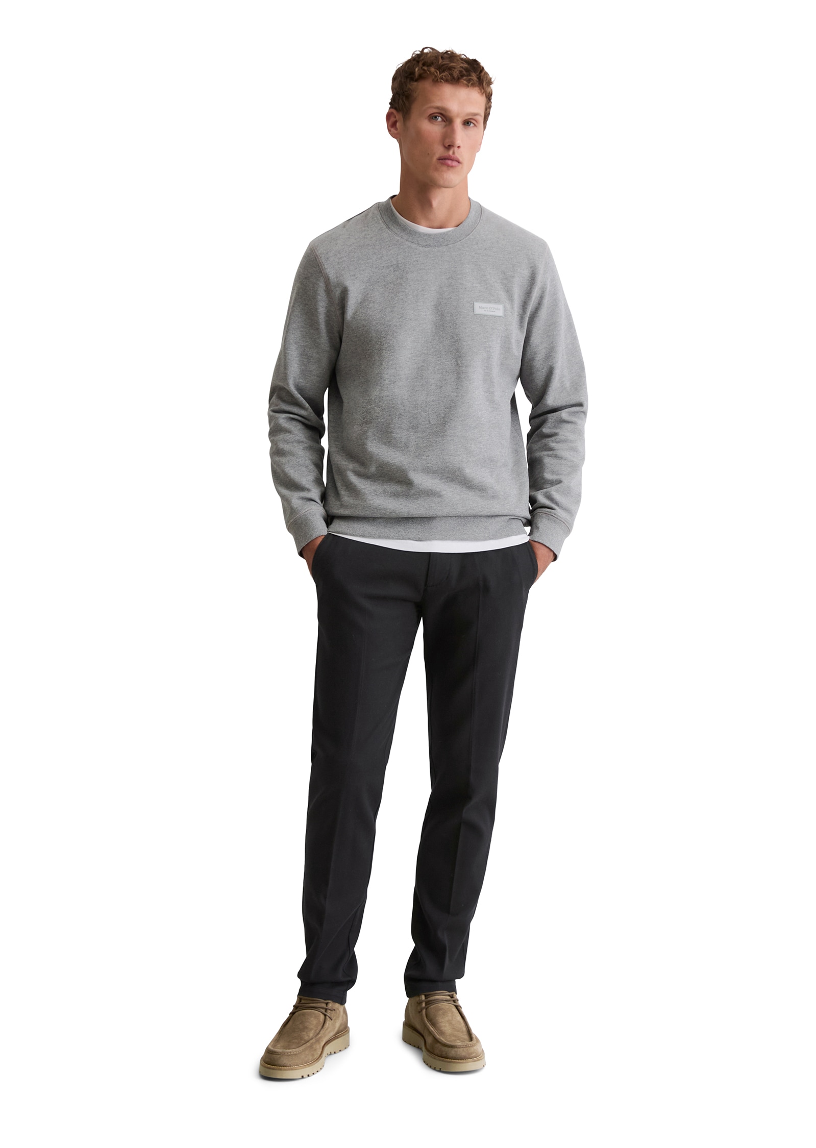 Marc O'Polo Sweatshirt »regular fit aus weichem Bio-Baumwoll-Sweat«, angenehm weich gebrushte Innenseite
