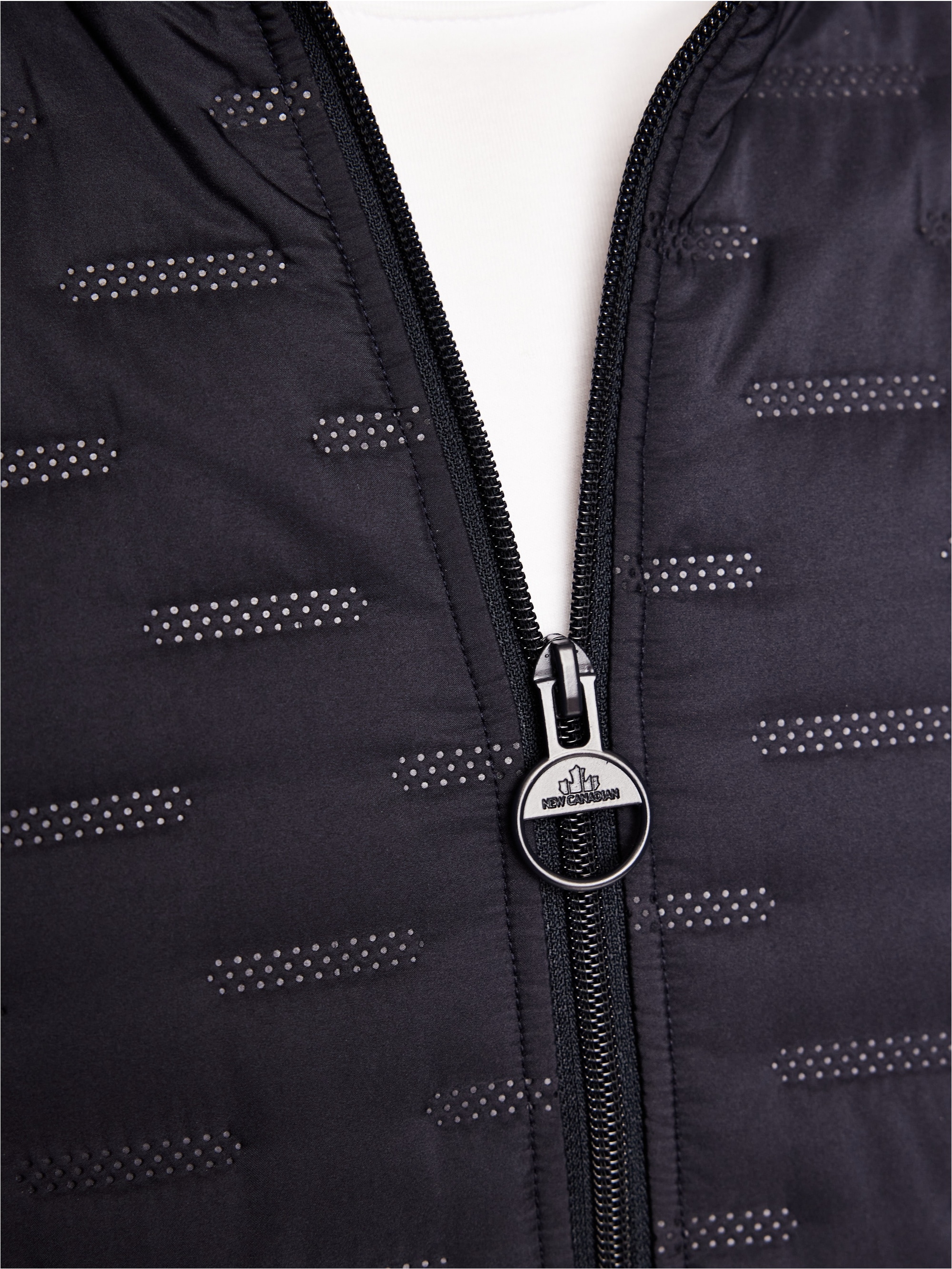 New Canadian Steppjacke, mit elastischem Strickeinsatz