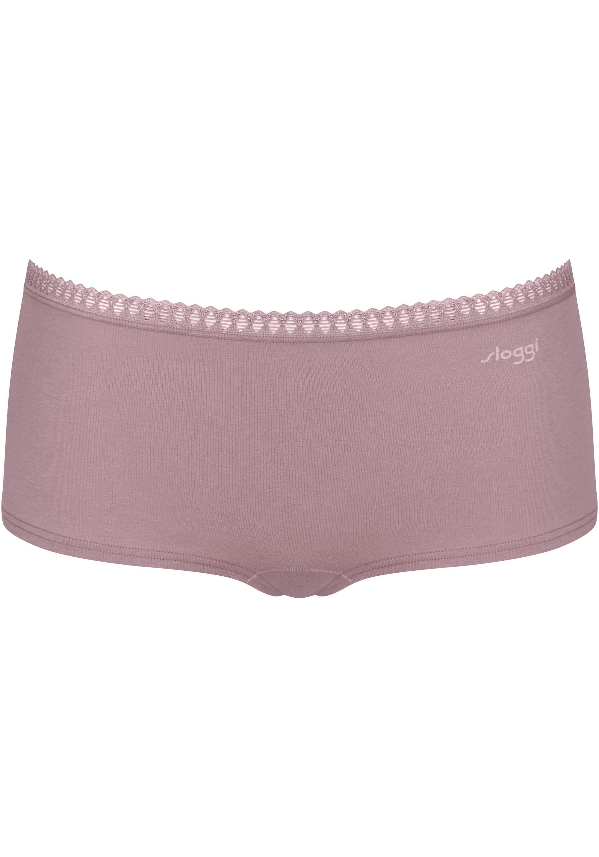 sloggi Panty »GO Crush Short C3P«, (Packung, 3 St.), Spitzendetails