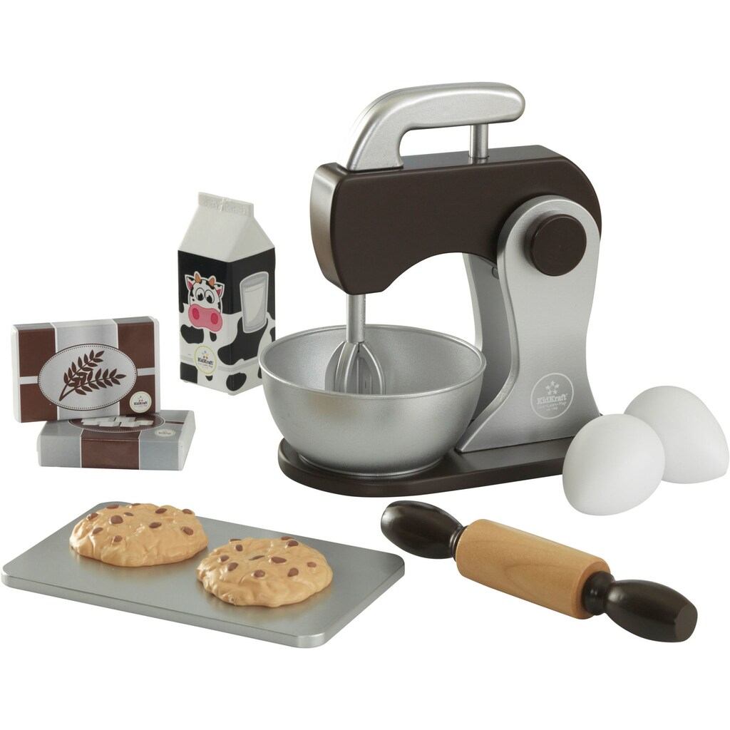 KidKraft® Kinder-Standmixer »Holzspielzeug, Backspielset, Espresso«, (10 tlg.)