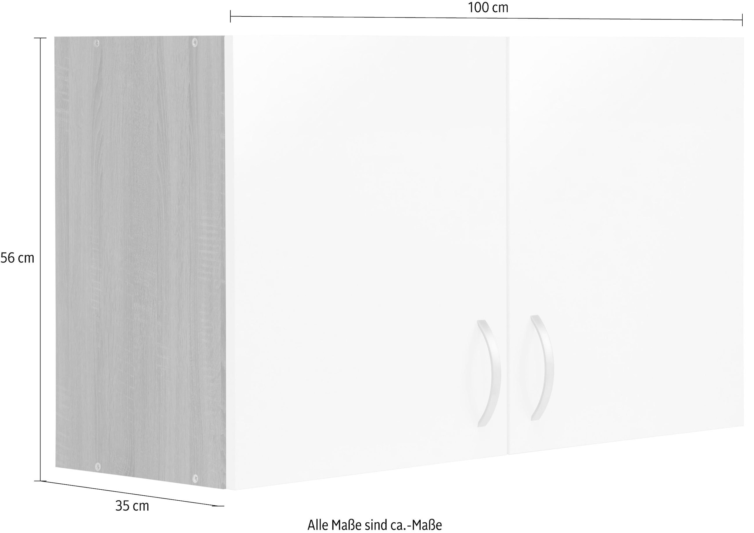 Hängeschrank Breite BAUR kaufen »Flexi«, cm Küchen 100 breit wiho |