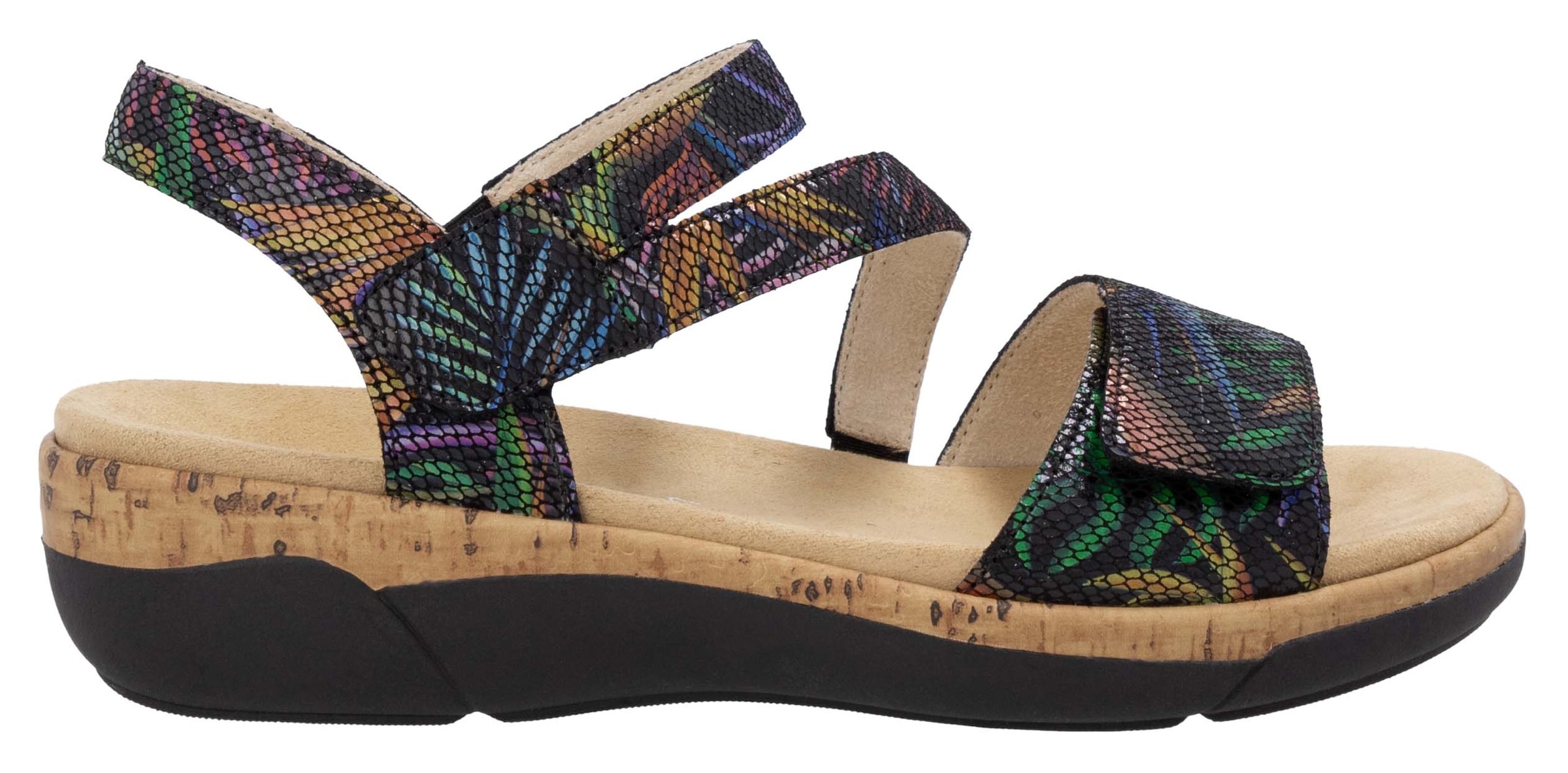 Remonte Keilsandalette, Sommerschuh, Klettschuh, Riemchensandale mit Softfußbett