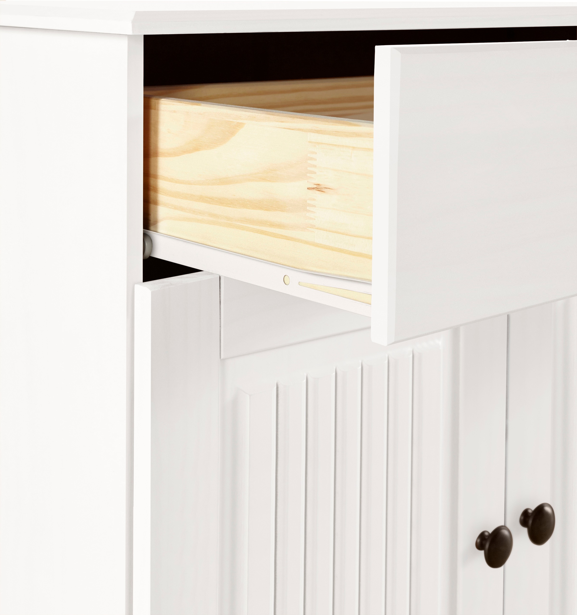 Home affaire Sideboard »Liotta«, mit 1 Schubkasten u. 1 verstellbare Einlegeboden, massives Kiefernholz