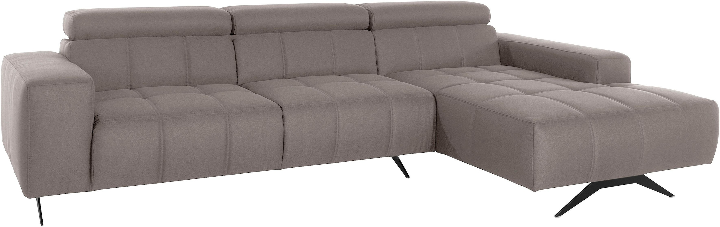 DOMO collection Ecksofa "Trento L-Form, mit Kufenfuß oder Einzelfuß", wahlw günstig online kaufen
