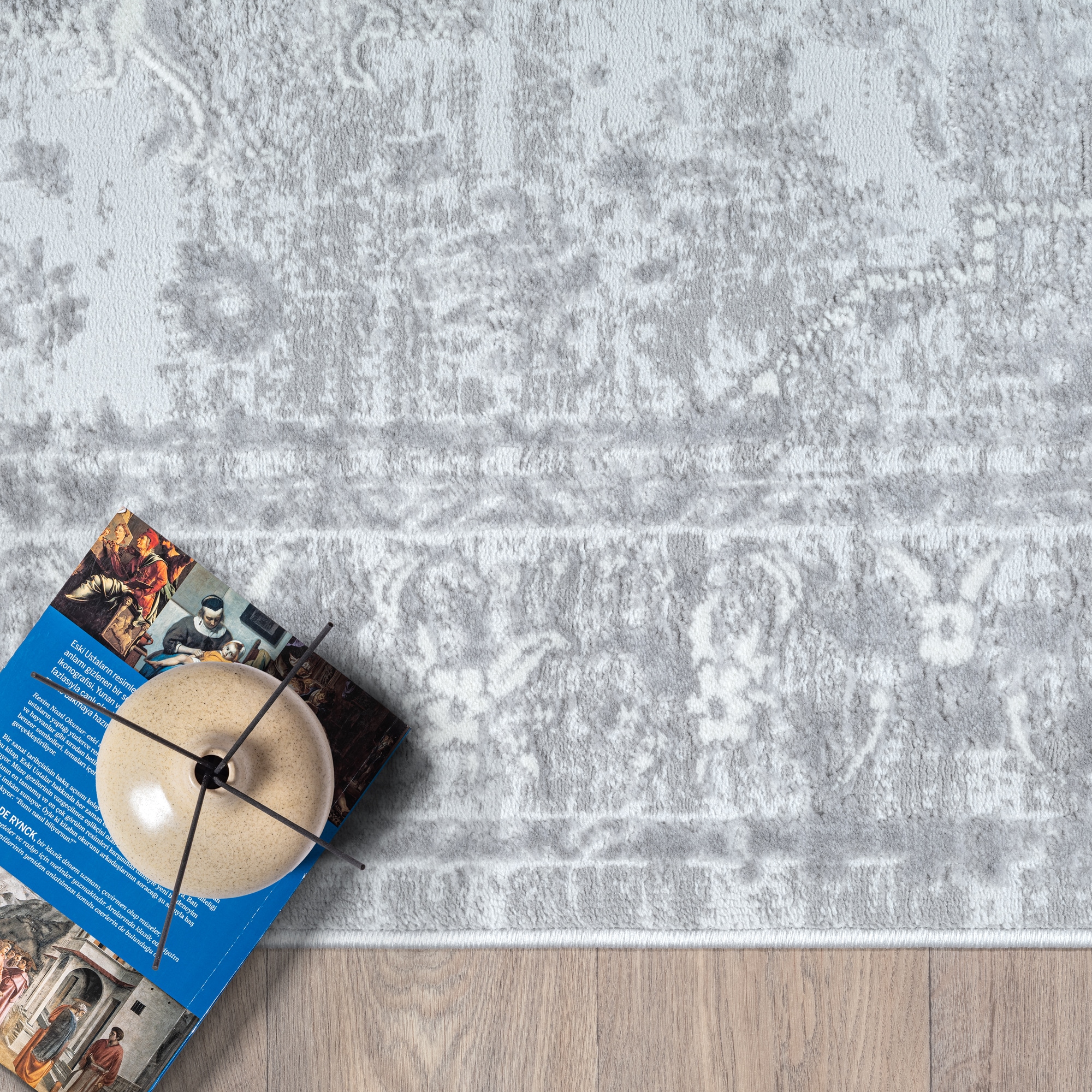 Sanat Teppich »Harmony 3220 , auch als Läufer und rund« rechteckig 12 mm Höhe Wohnzimmer, Kurzflor, modern,  Orient Optik, Schlafzimmer