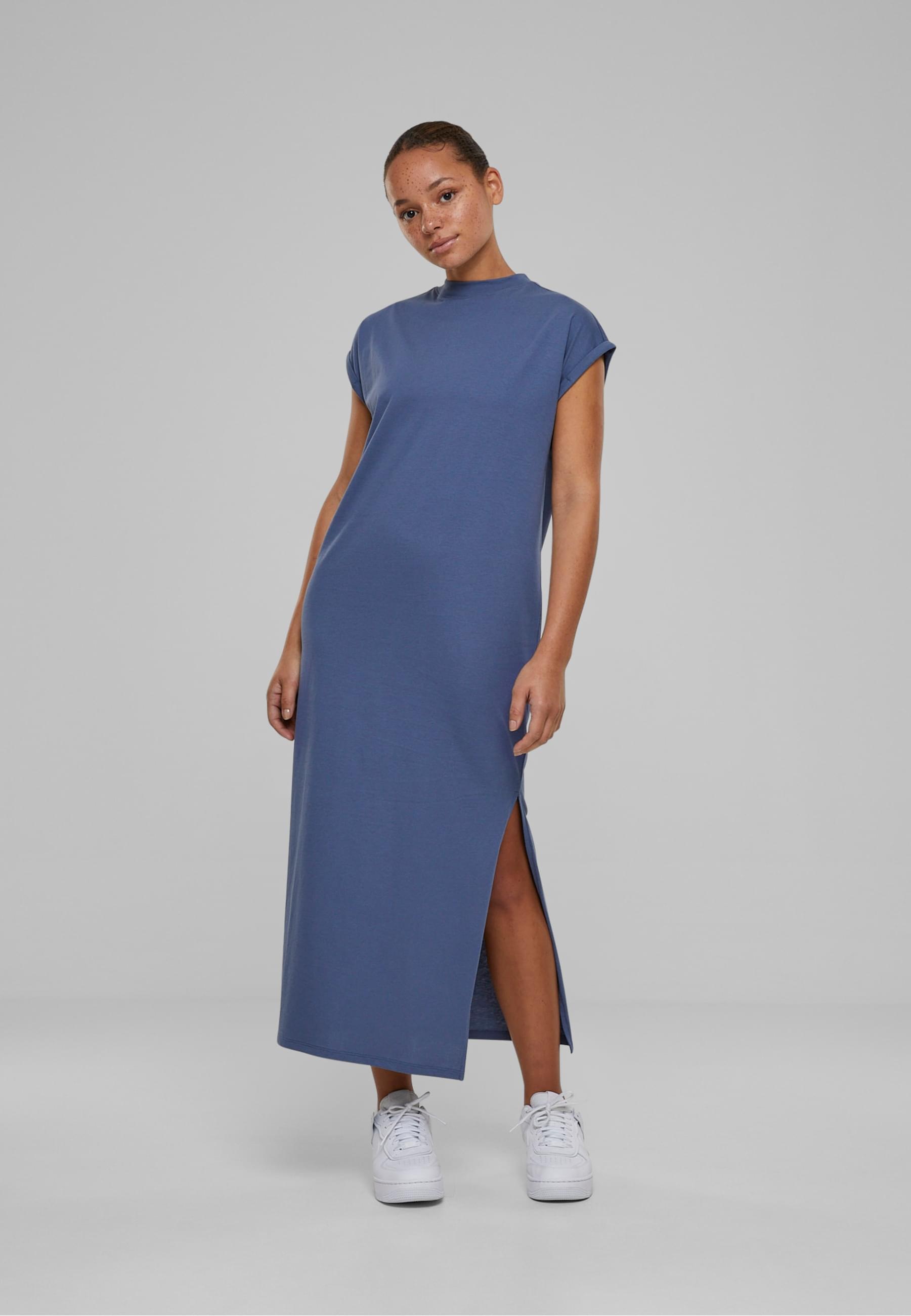 URBAN CLASSICS Shirtkleid »Urban Classics Damen Ladies Long Extended Shoulder Dress«, (1 tlg.)
