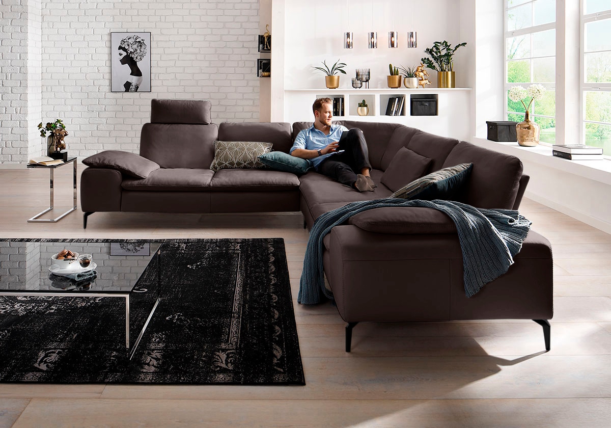 W.SCHILLIG Ecksofa "valentinoo, Designsofa, elegant und bequem, L-Form" mit günstig online kaufen