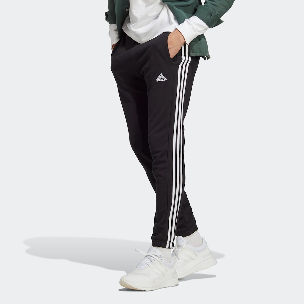 adidas Sportswear Sporthose »ESSENTIALS FRENCH TERRY TAPERED ELASTIC CUFF 3STREIFEN HOSE«, (1 tlg.)