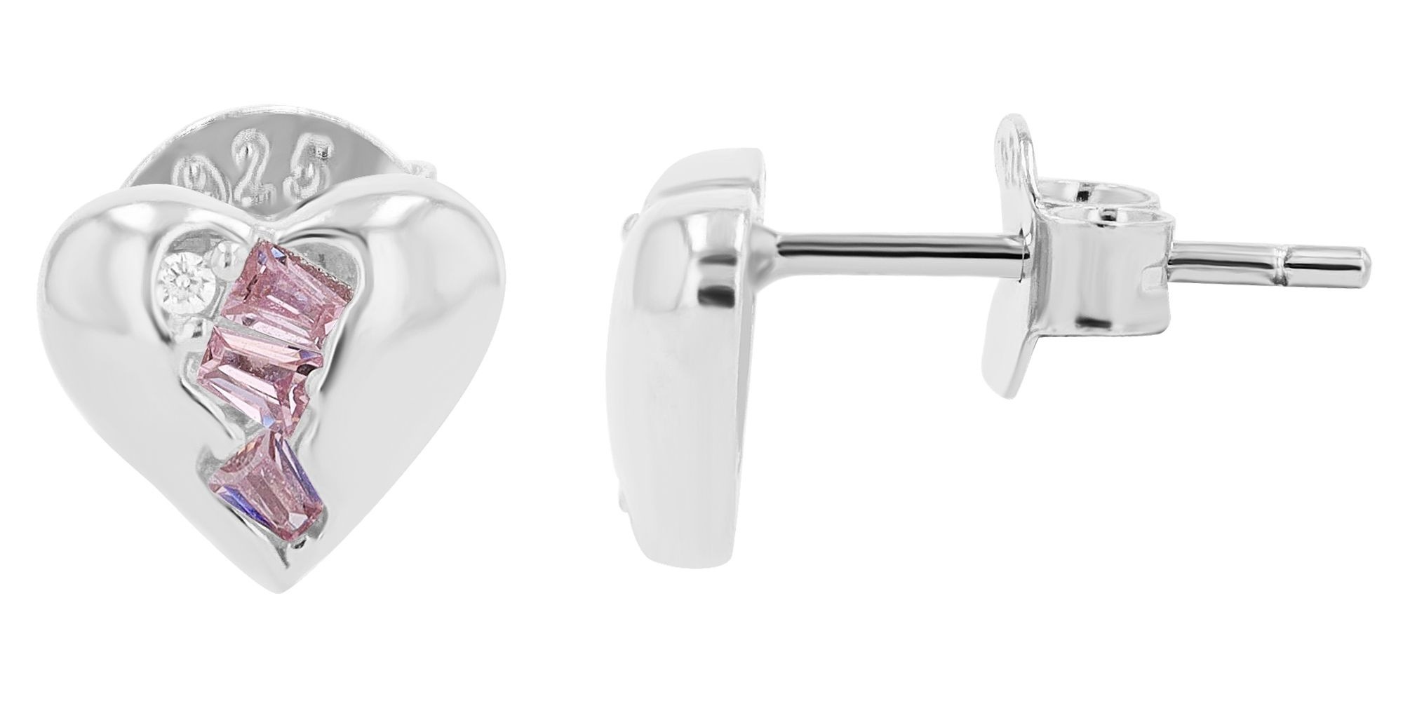 Adelia´s Paar Ohrhänger »Ohrringe – Ohrstecker aus 925 Silber mit Zirkonia« Zum Verschenken – ideal zum Valentinstag