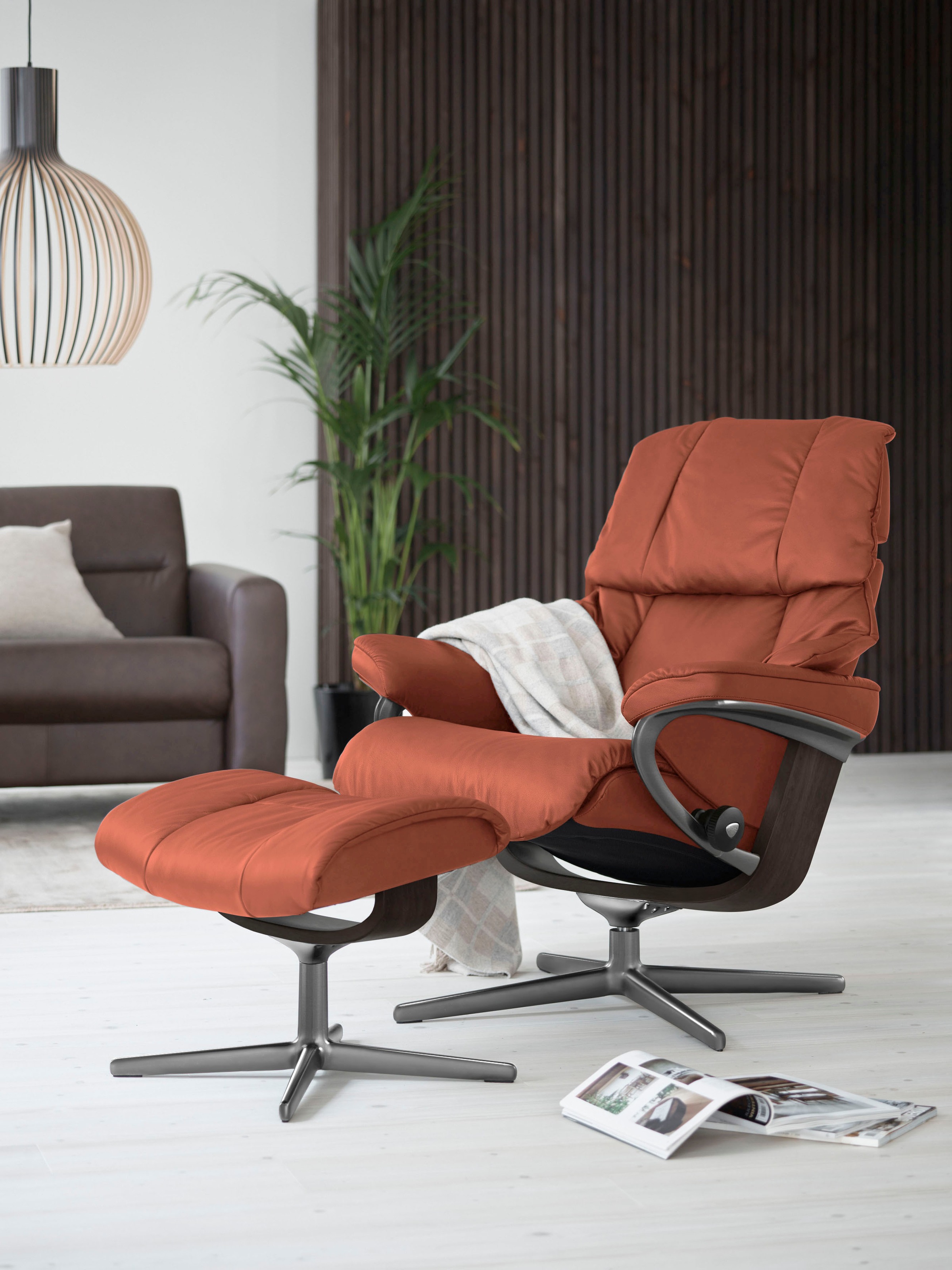 Stressless® Fußhocker »Reno«, mit Cross Base, Größe S, M & L, Holzakzent Wenge